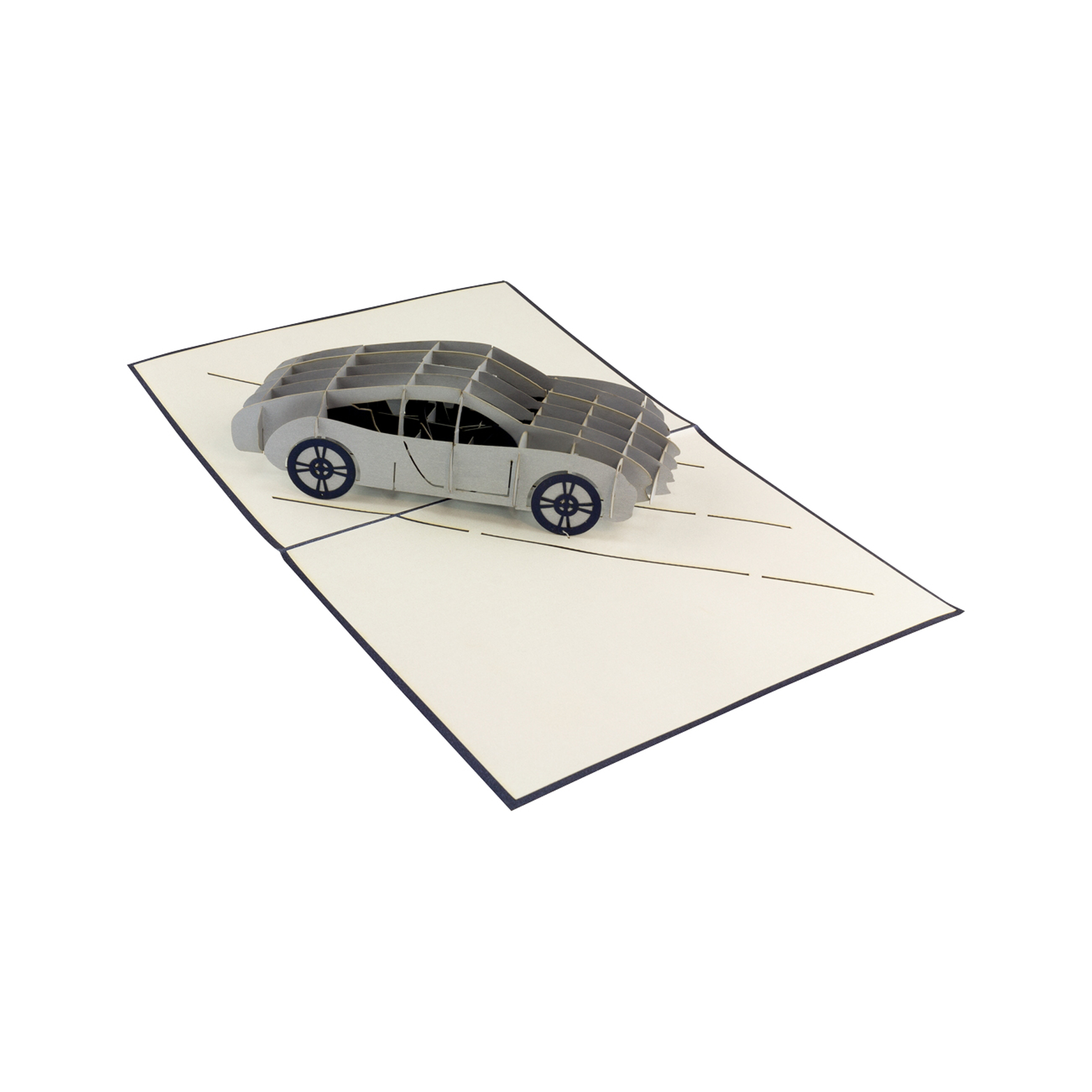 3D-Karte Sportwagen 