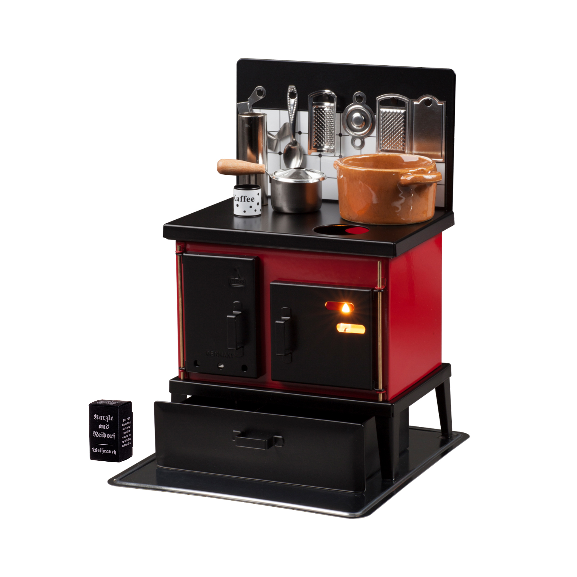 Küchenherd rot/schwarz Küchenherd rot/schwarz