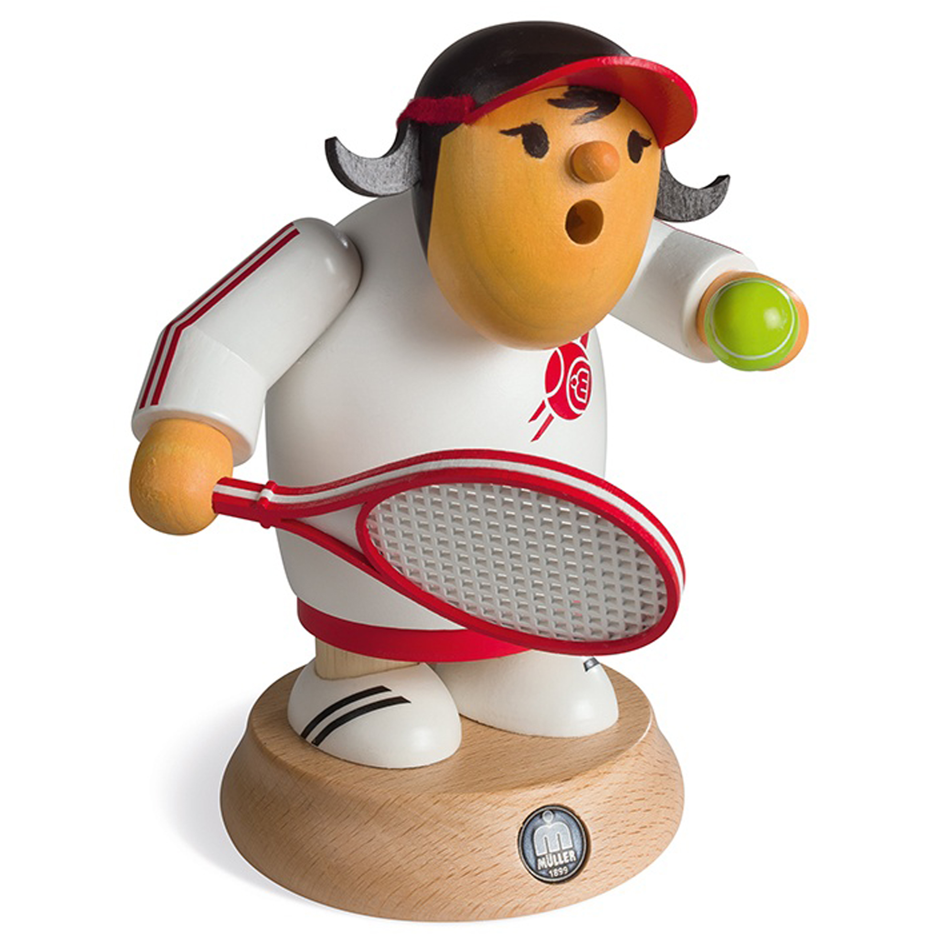 Rauchfigur Müllerchen Tennisspielerin