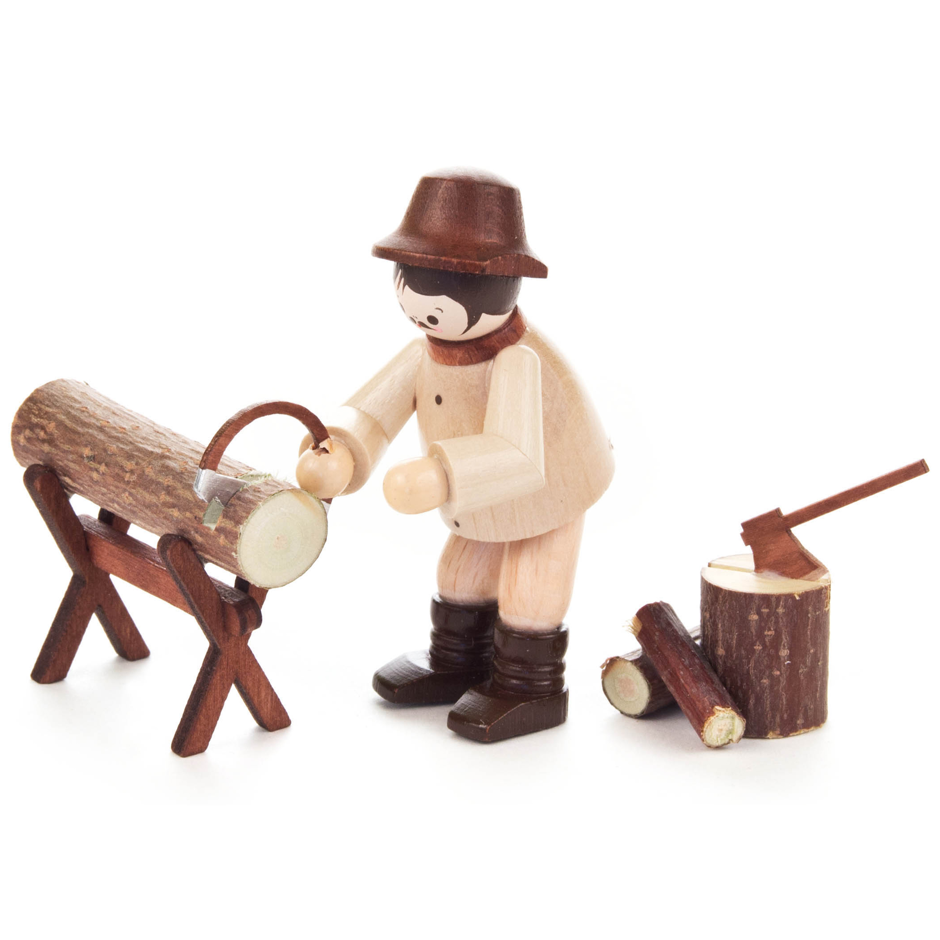 Waldarbeiter beim Sägen Waldarbeiter beim Sägen