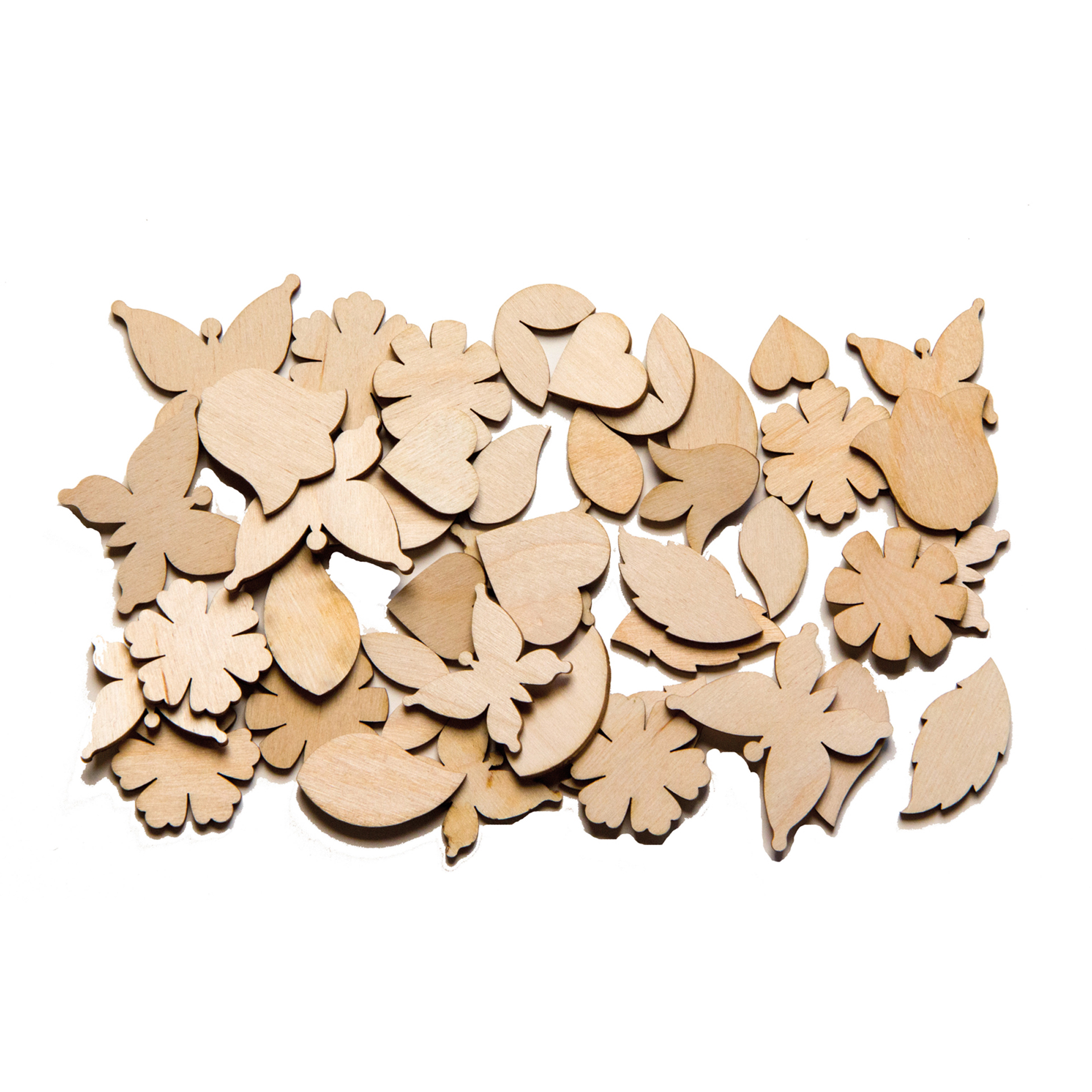 Bastelteile Blumensortiment mit Blüten Bastelteile Blumensortiment mit Blüten