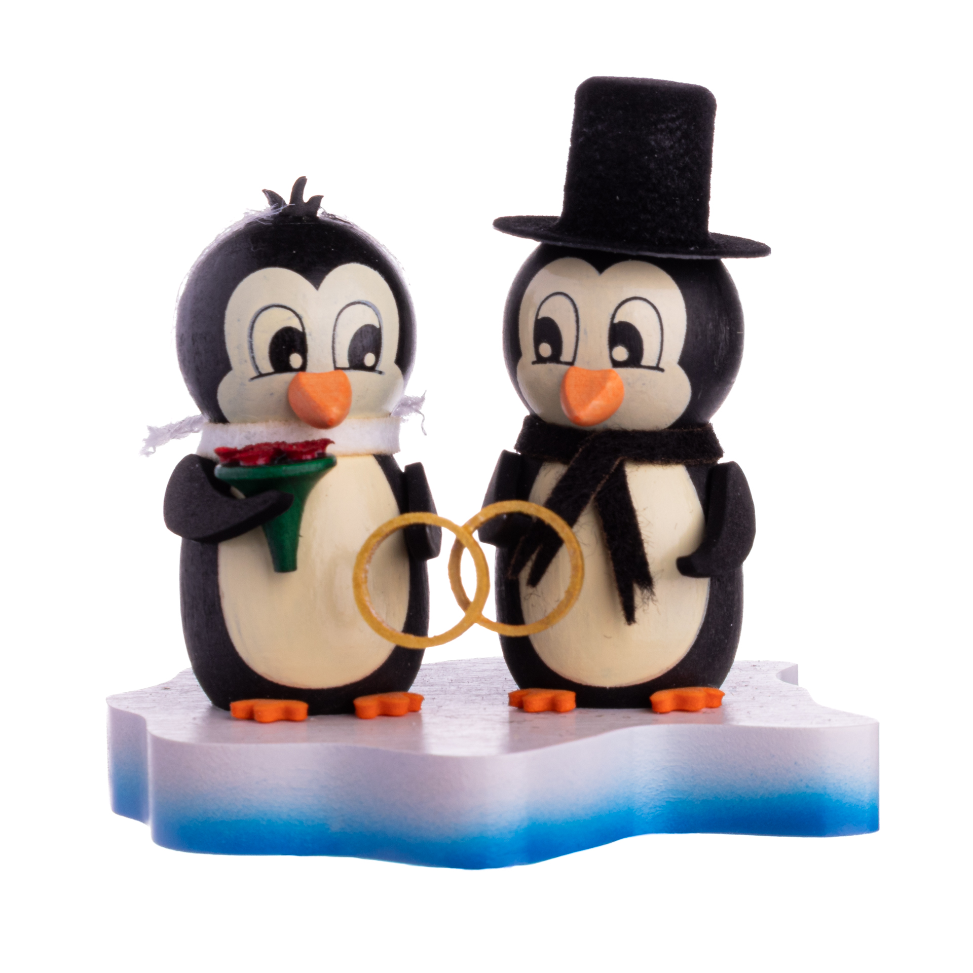 Pinguin auf Eisscholle "Hochzeit"