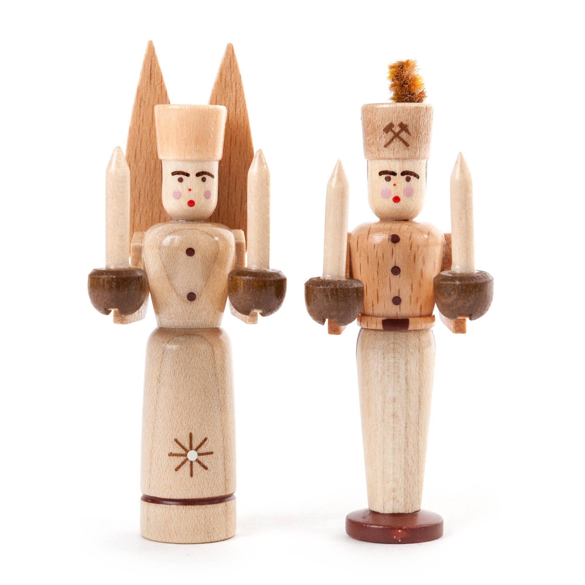 Miniatur Engel und Bergmann, natur