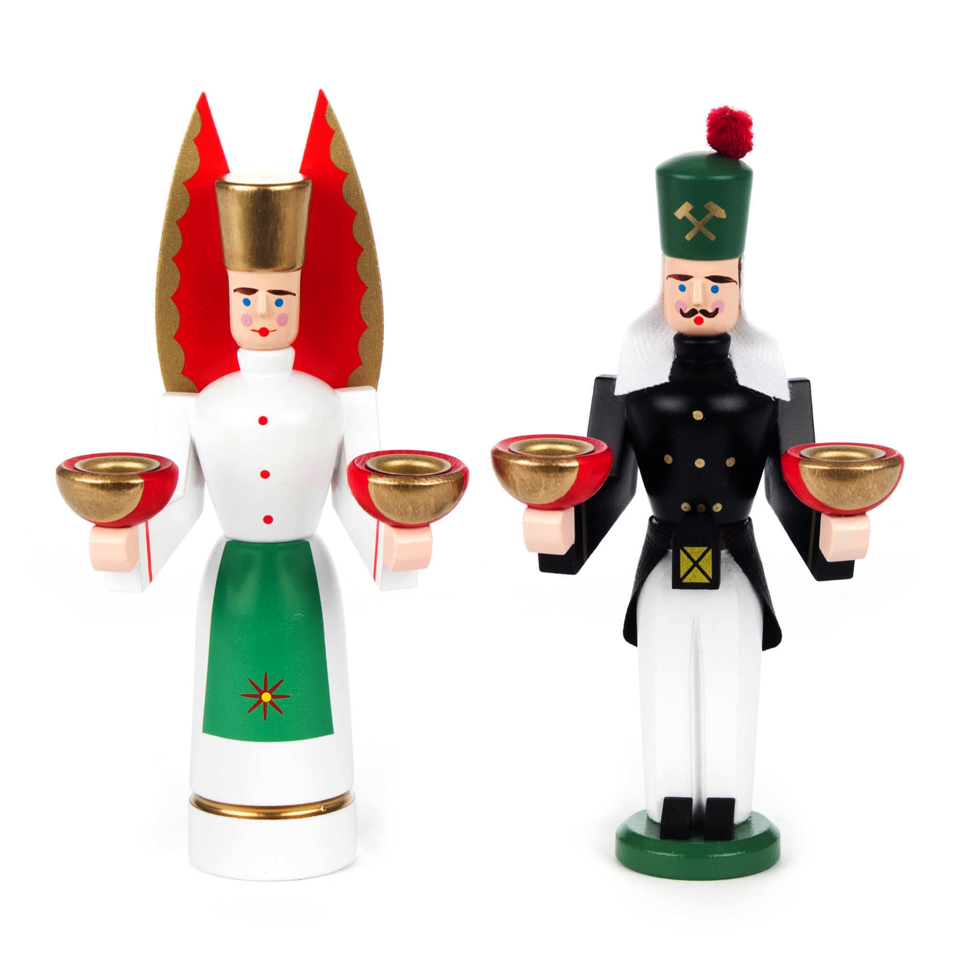 Paar Engel und Bergmann