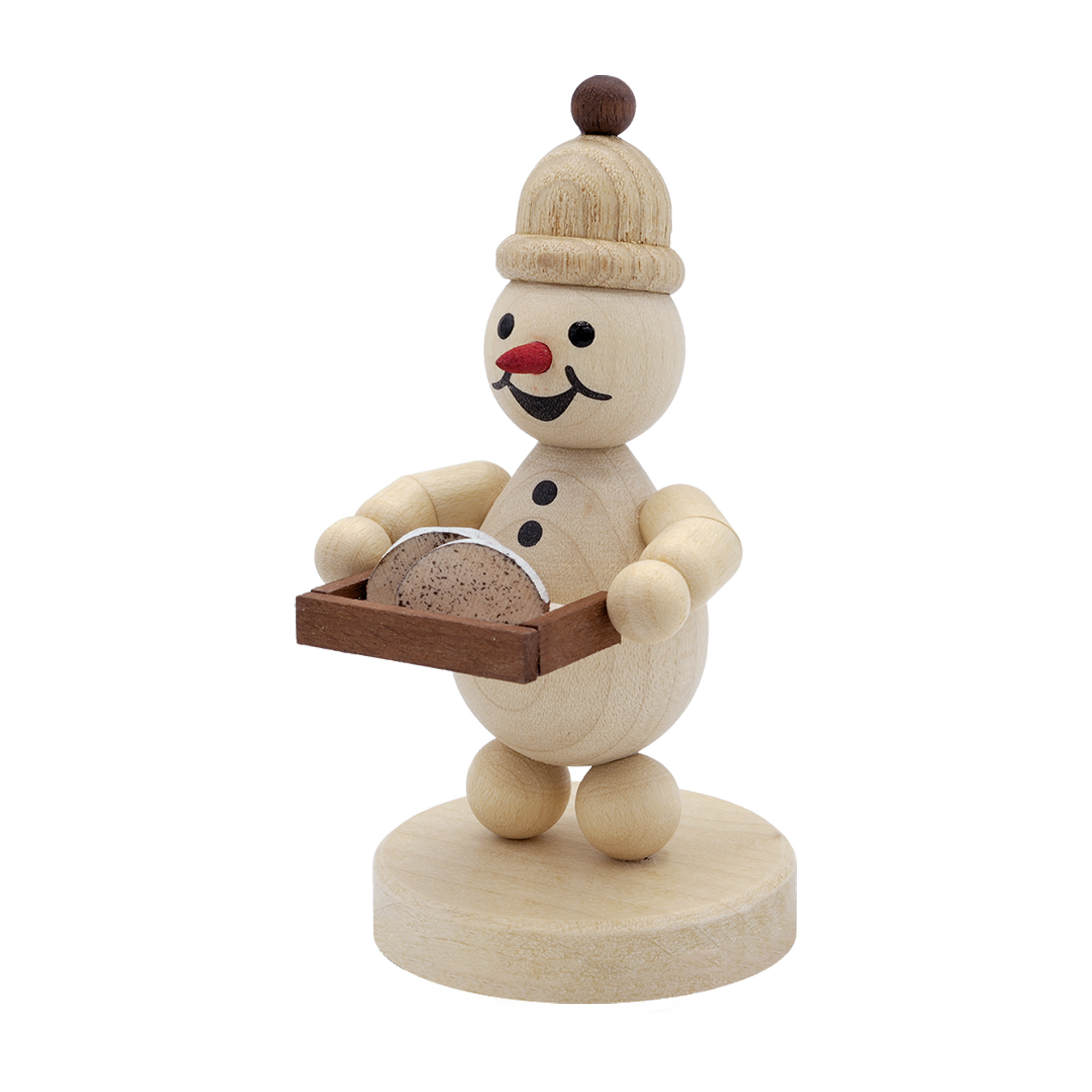 Schneemann Junior mit Christstollen