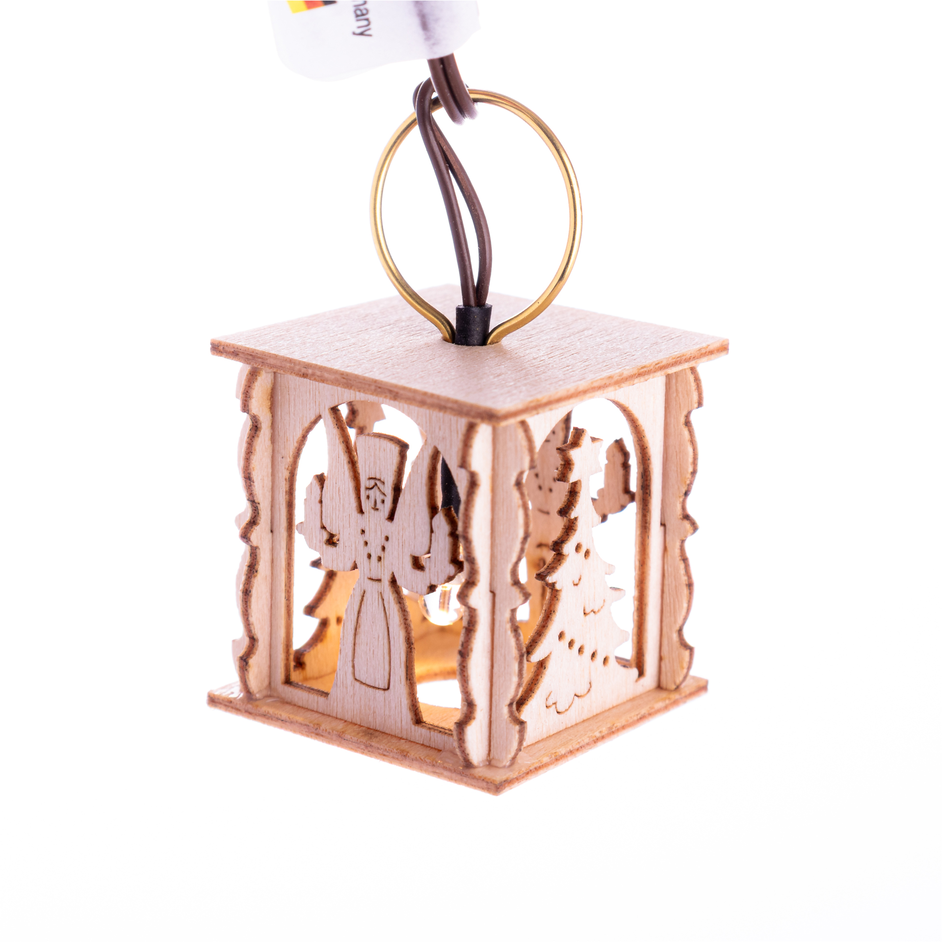 Miniatur Laterne Engel und Bergmann, elektrisch