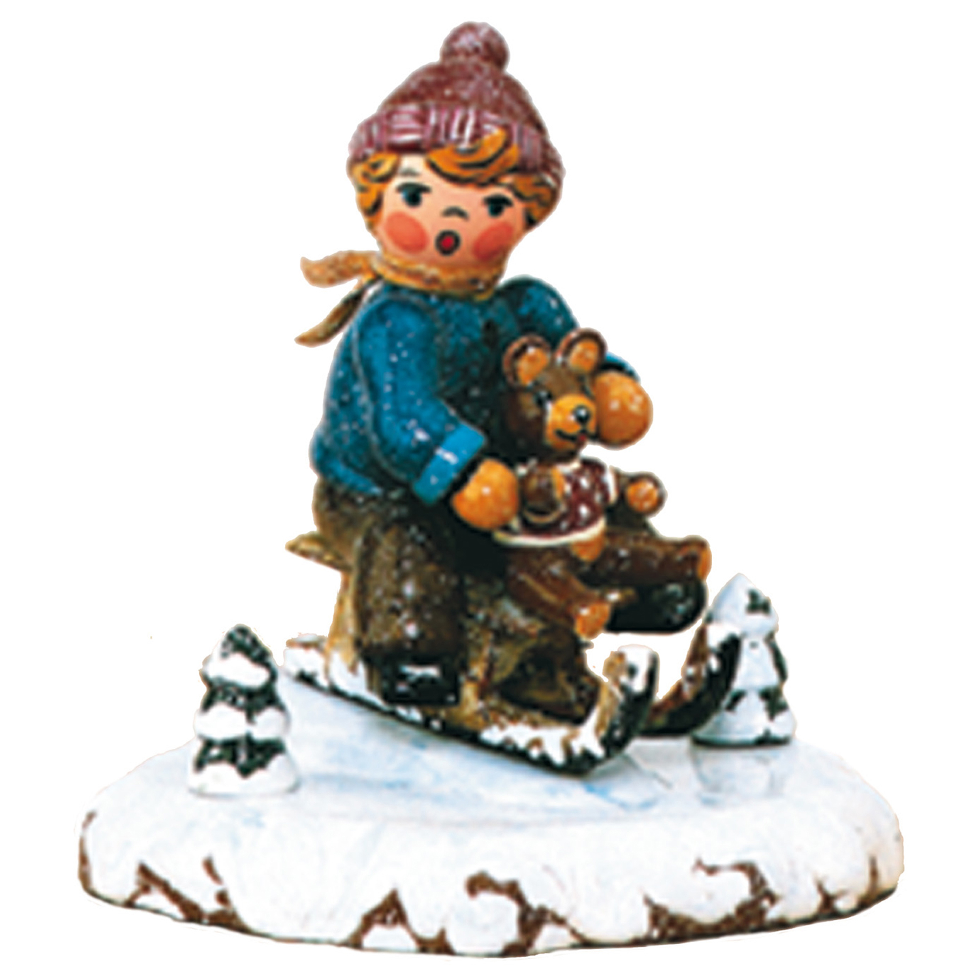 Winterkind Schlittenfahrer Winterkind Schlittenfahrer