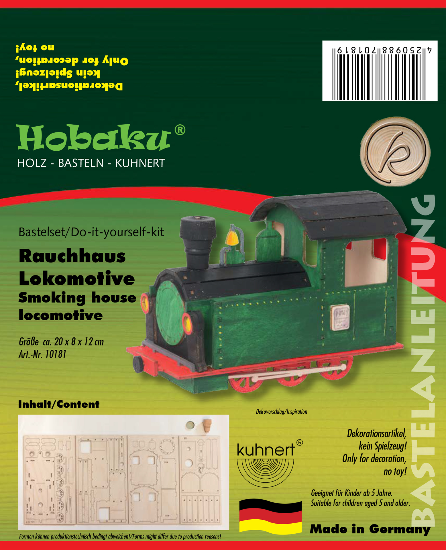 Bastelset Rauchfigur Lokomotive Bastelset Rauchfigur Lokomotive