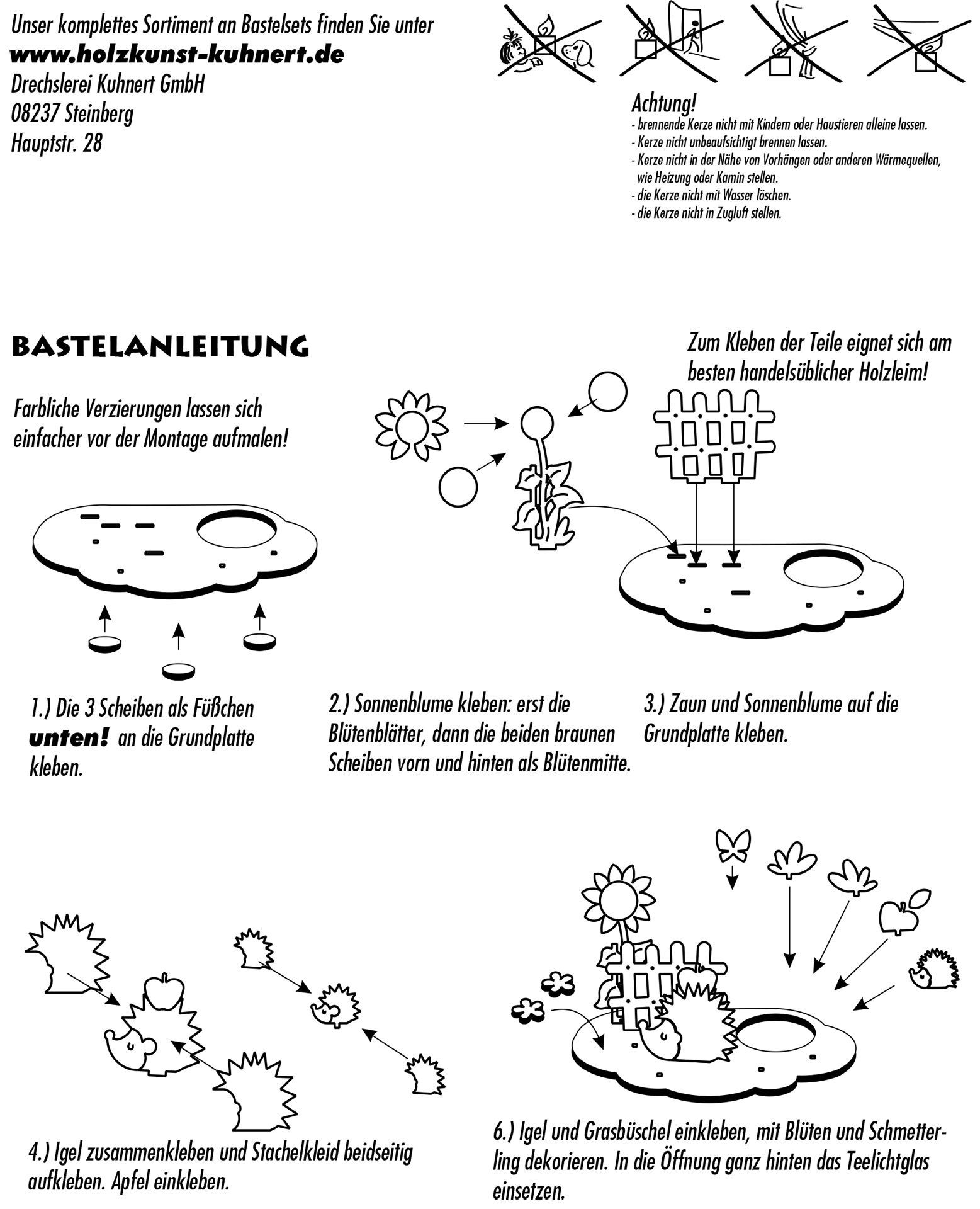 Bastelset Teelichthalter Herbst