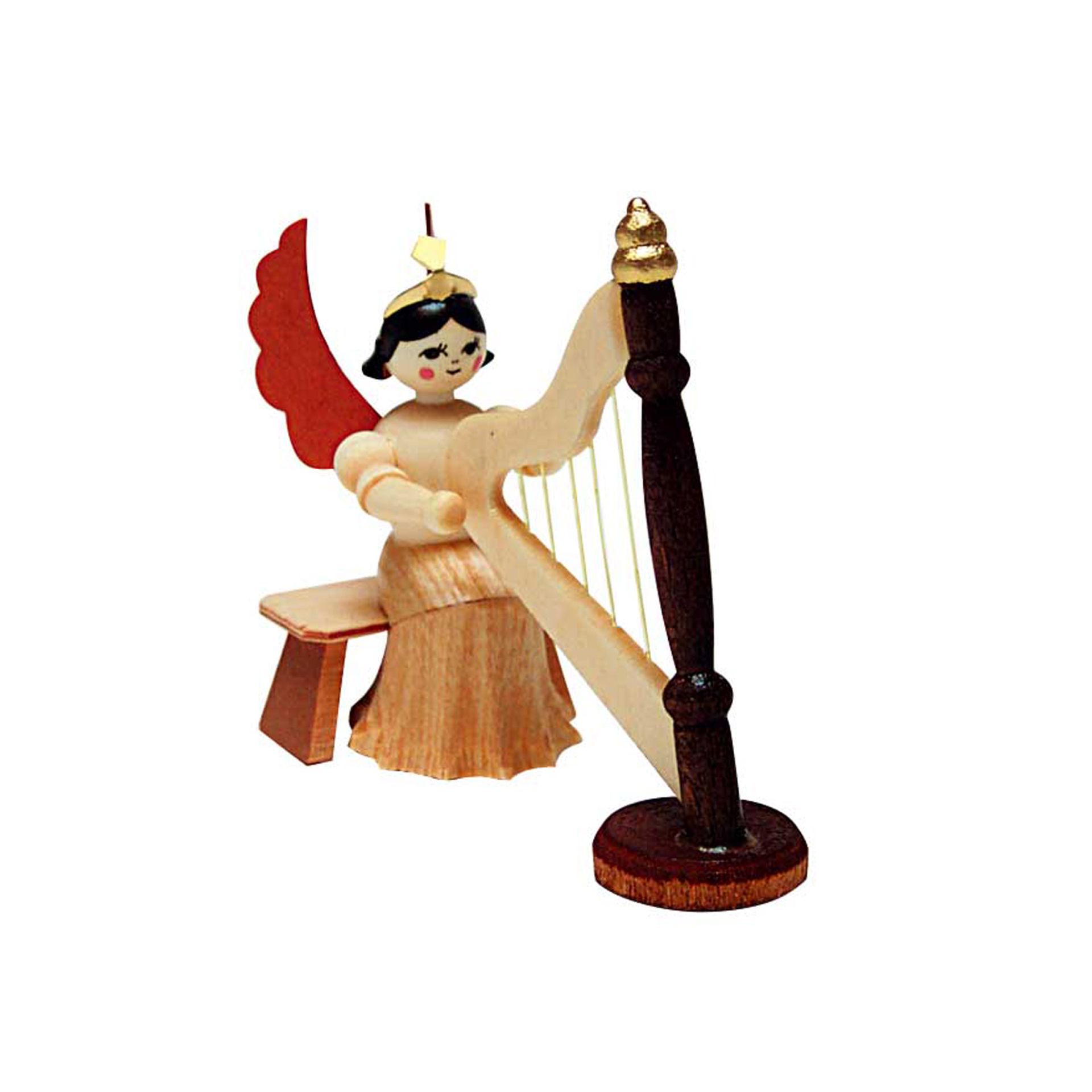 Engel mit Harfe, 7cm Engel mit Harfe, 7cm