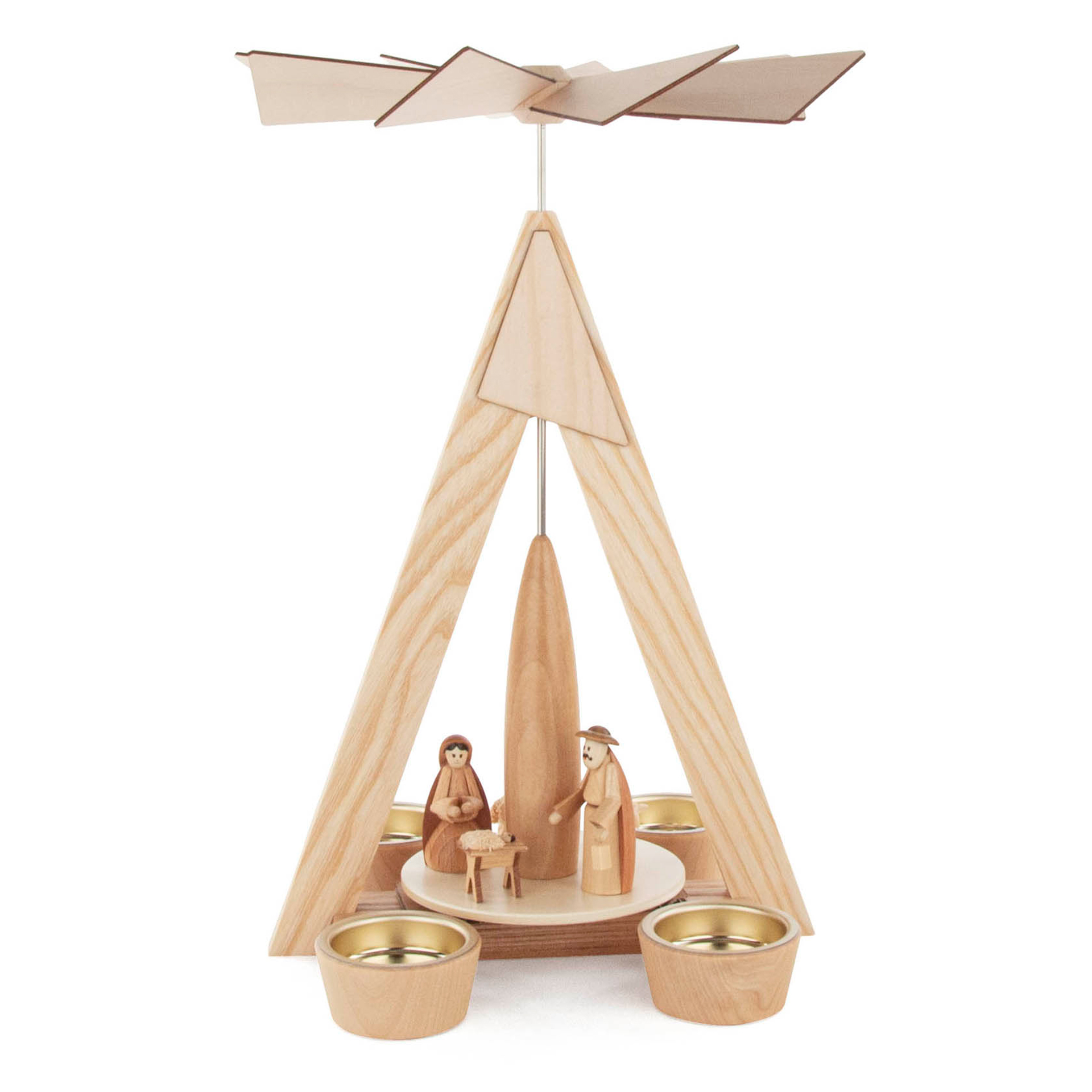 Pyramide Christi Geburt, für Teelichte