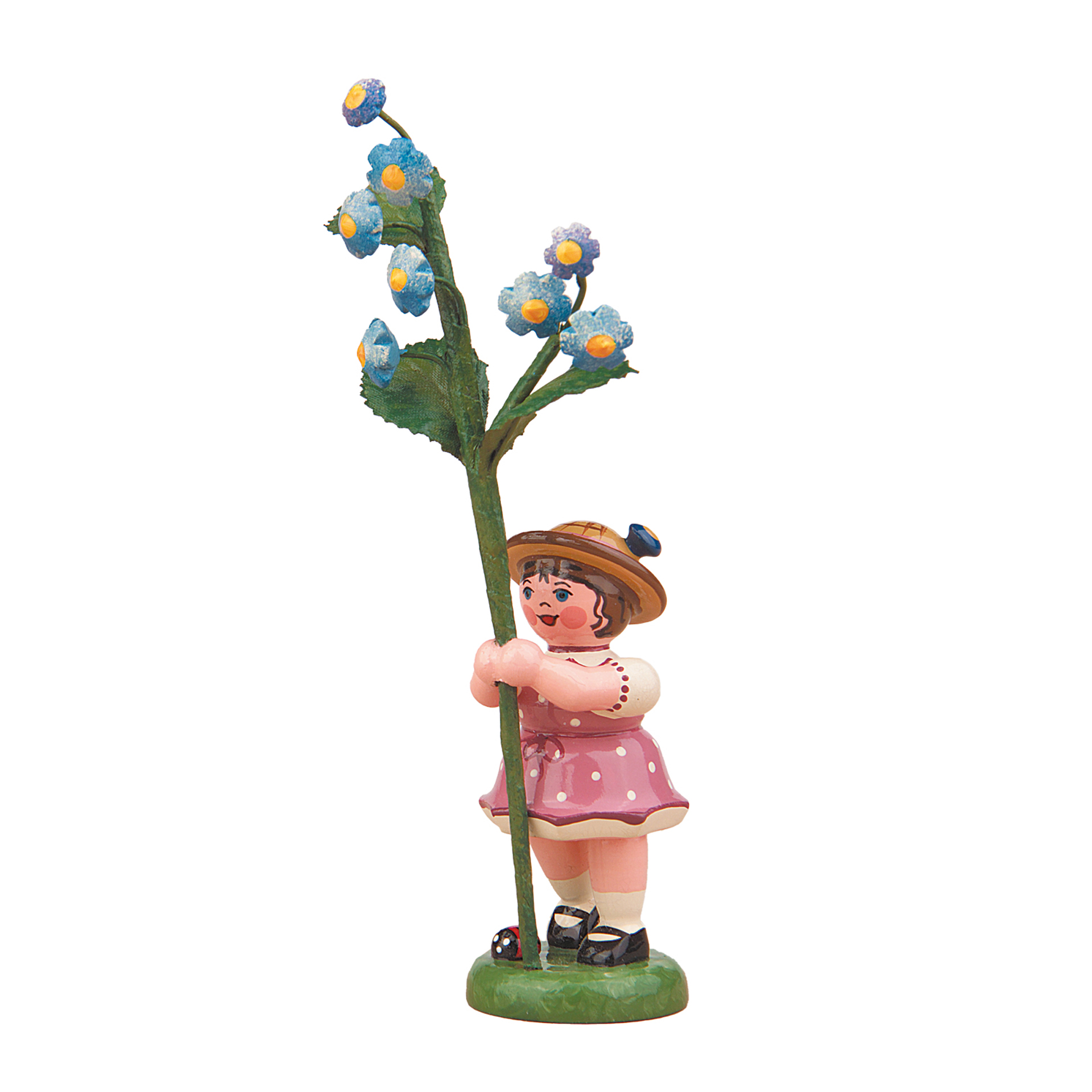 Blumenkind Mädchen mit Vergissmeinnicht Blumenkind Mädchen mit Vergissmeinnicht