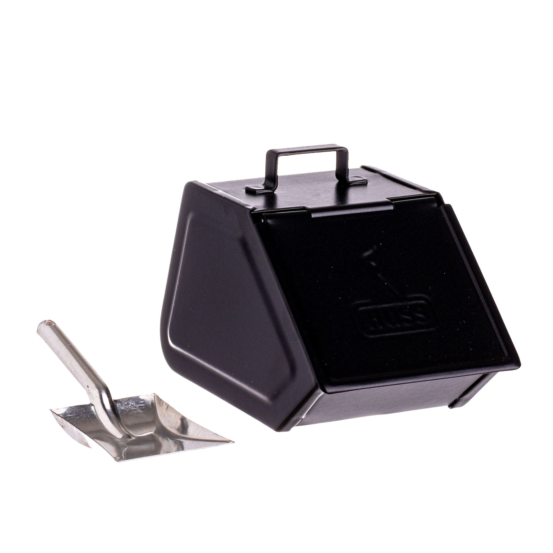 Kohlekasten mit Schaufel schwarz Kohlekasten mit Schaufel schwarz