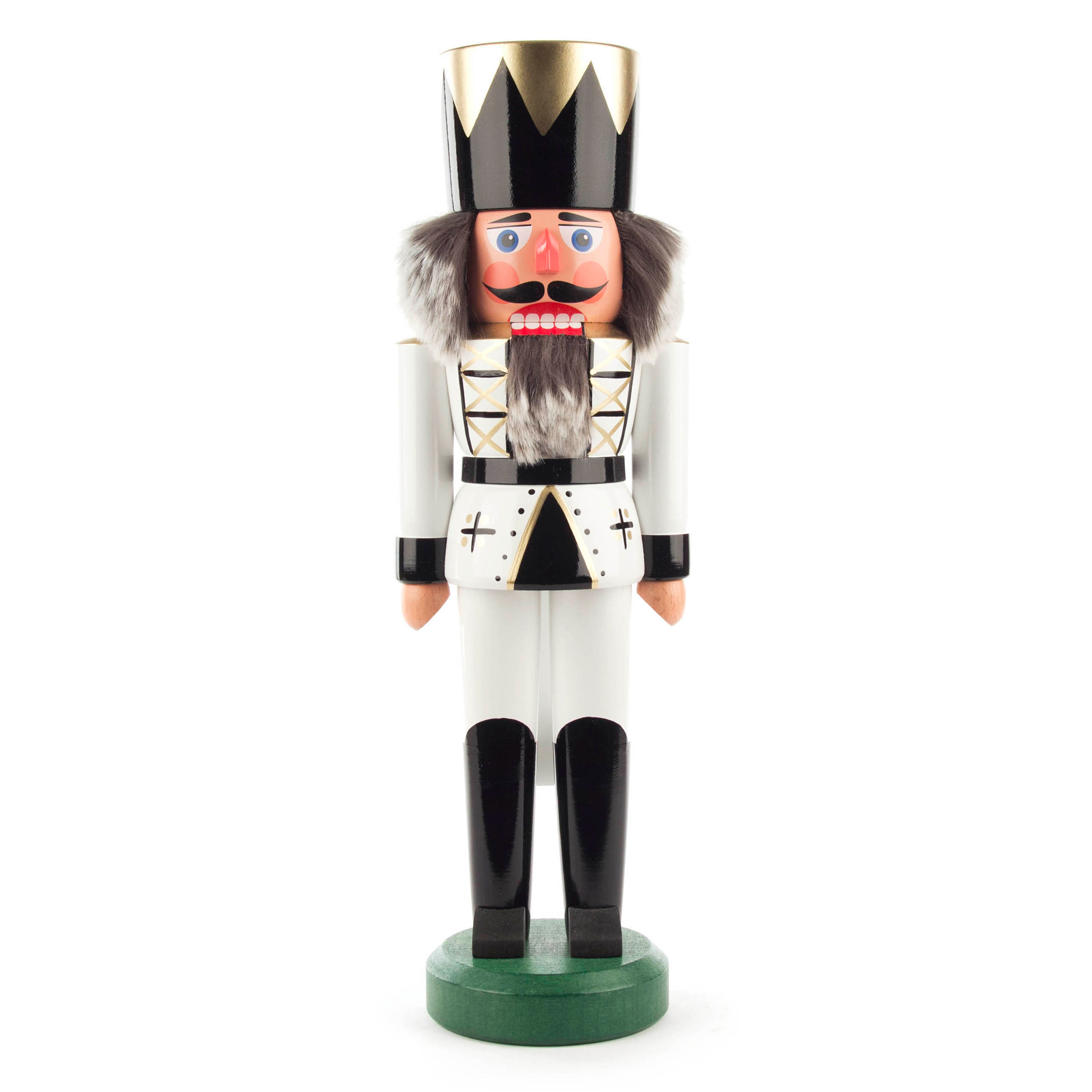 Nussknacker König weiß, 40cm