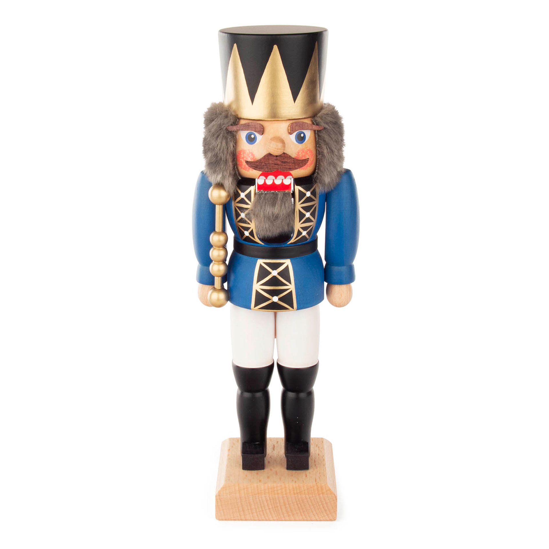 Nussknacker König blau, 27cm