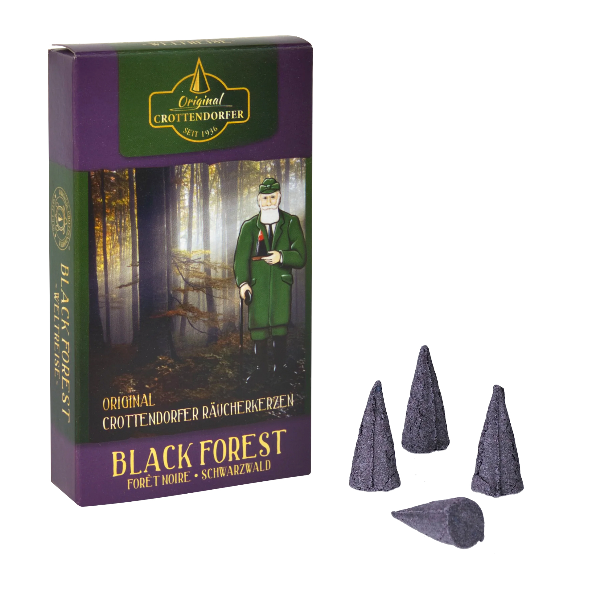 Original Crottendorfer Räucherkerzen Black Forest