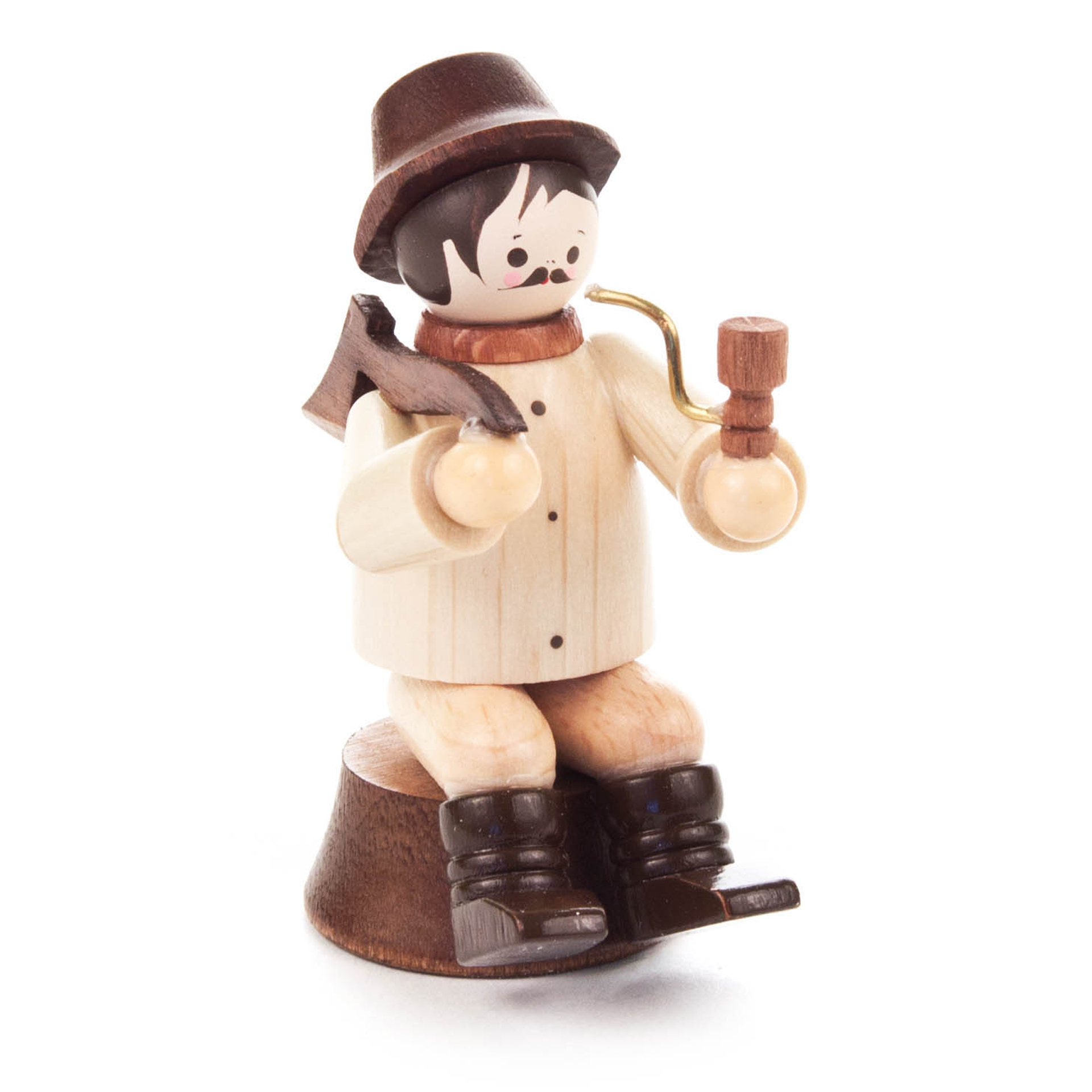 Waldarbeiter auf Stamm Waldarbeiter auf Stamm