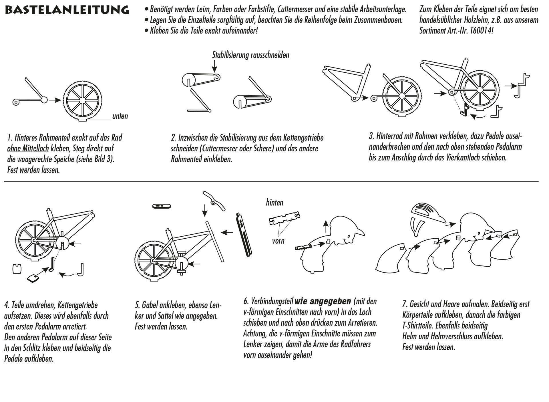 Bastelset Radfahrer