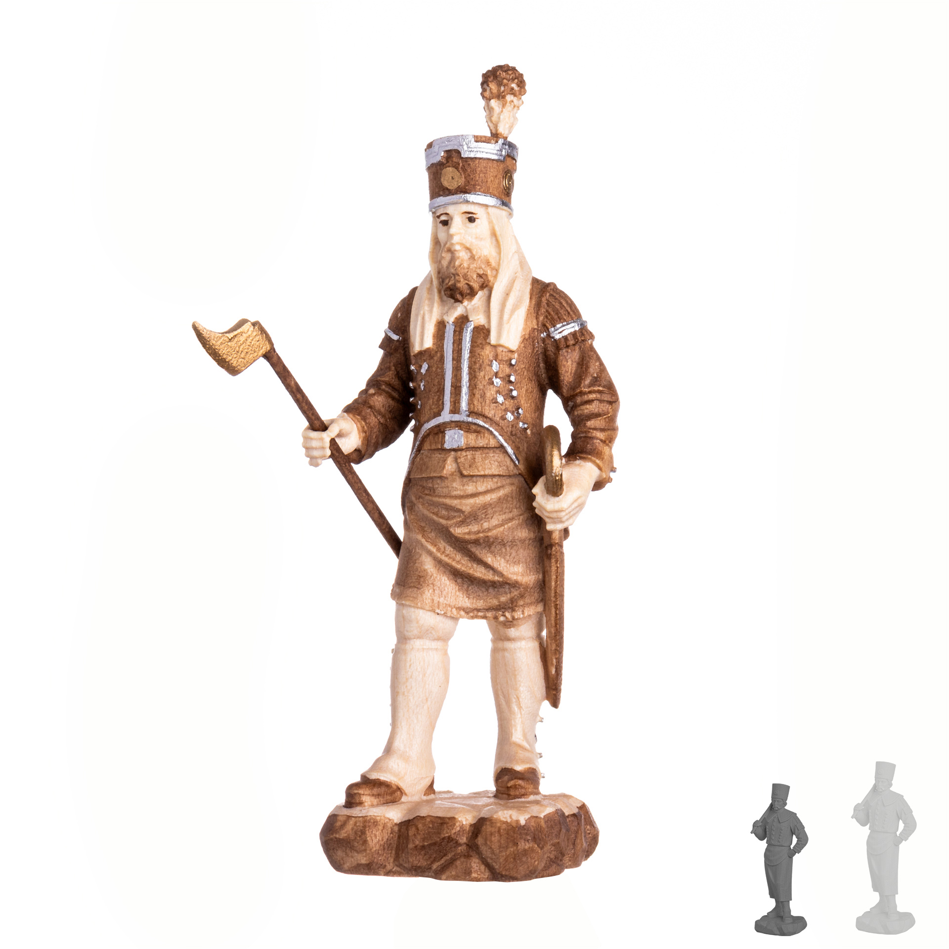 Bergmann Ältester 10cm, gebeizt Bergmann Ältester 10cm, gebeizt