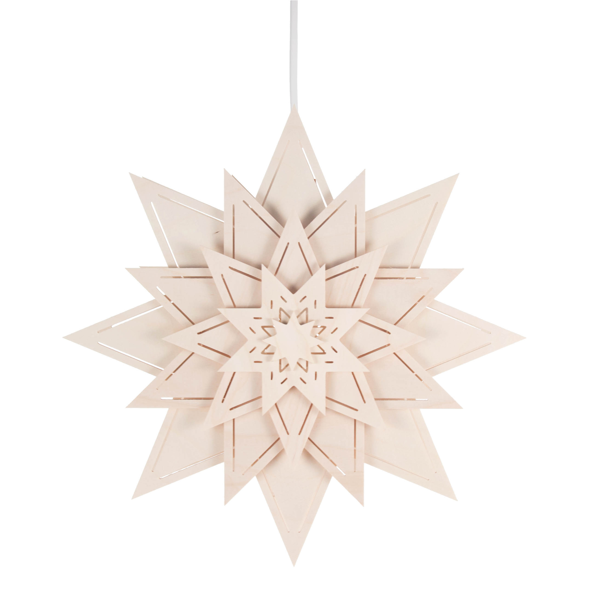 Fensterbild Weihnachtsstern mit Lichtschlitzen Fensterbild Weihnachtsstern mit Lichtschlitzen