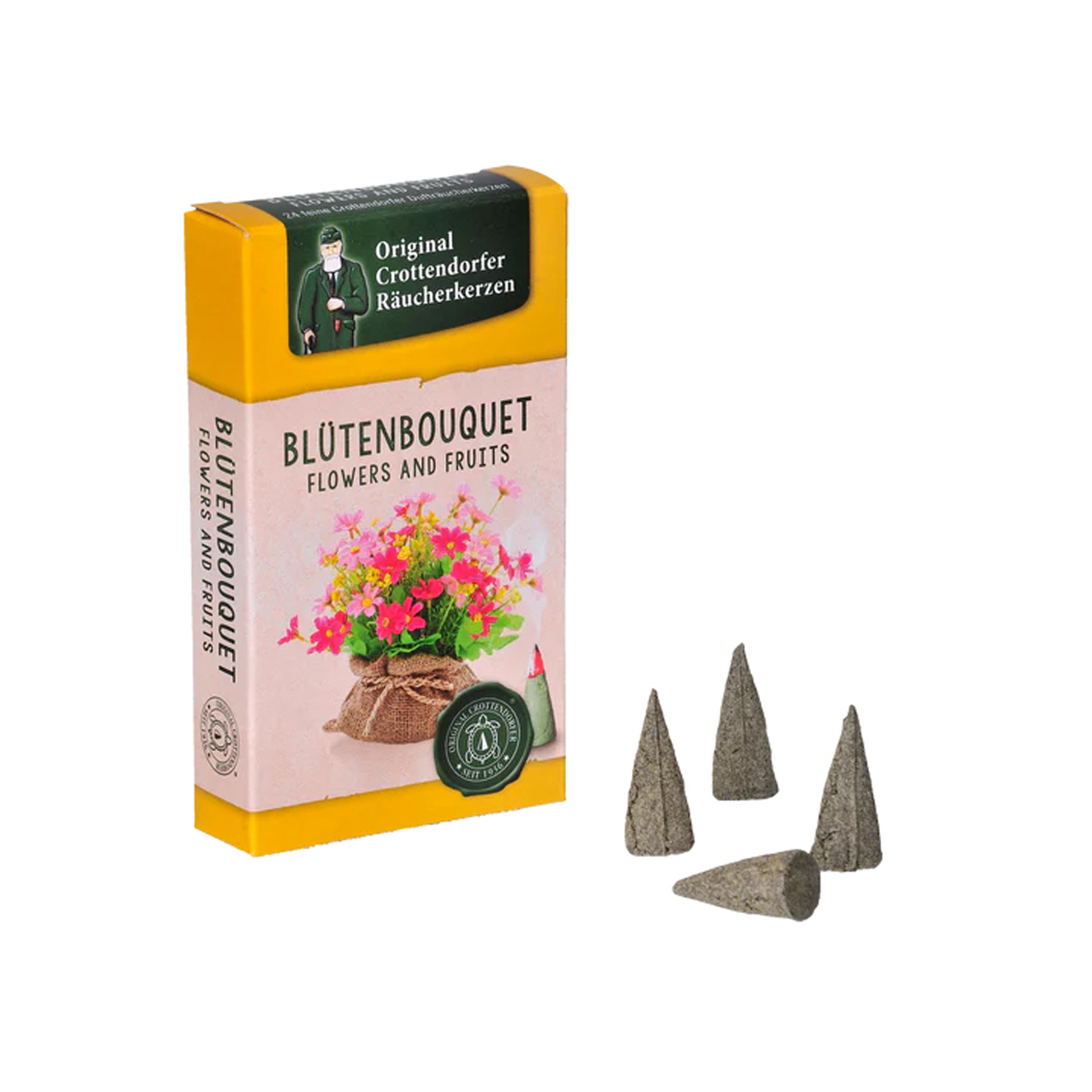 Original Crottendorfer Räucherkerzen Blütenbouquet