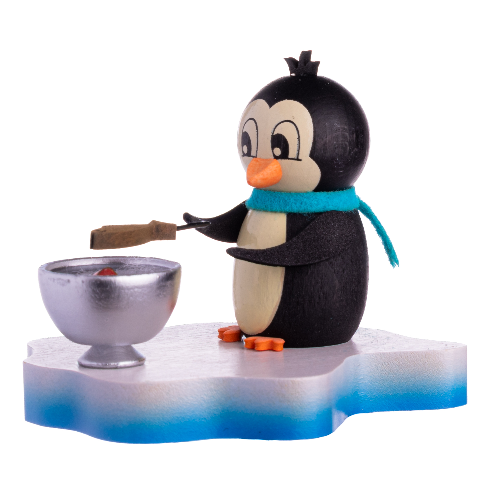 Pinguin auf Eisscholle "Gebraten"