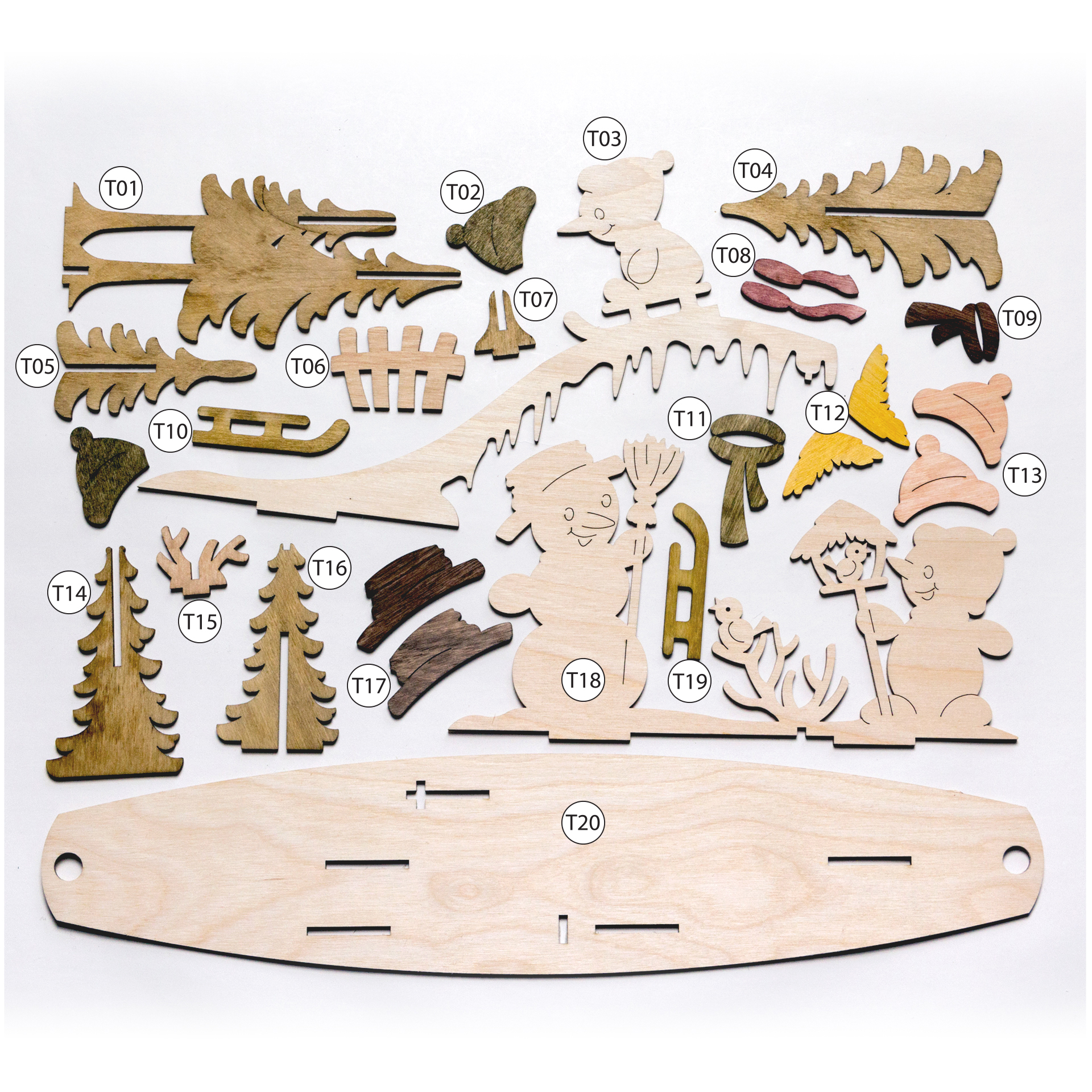 Austauschmotiv Schneemann für BS Lichterbogen