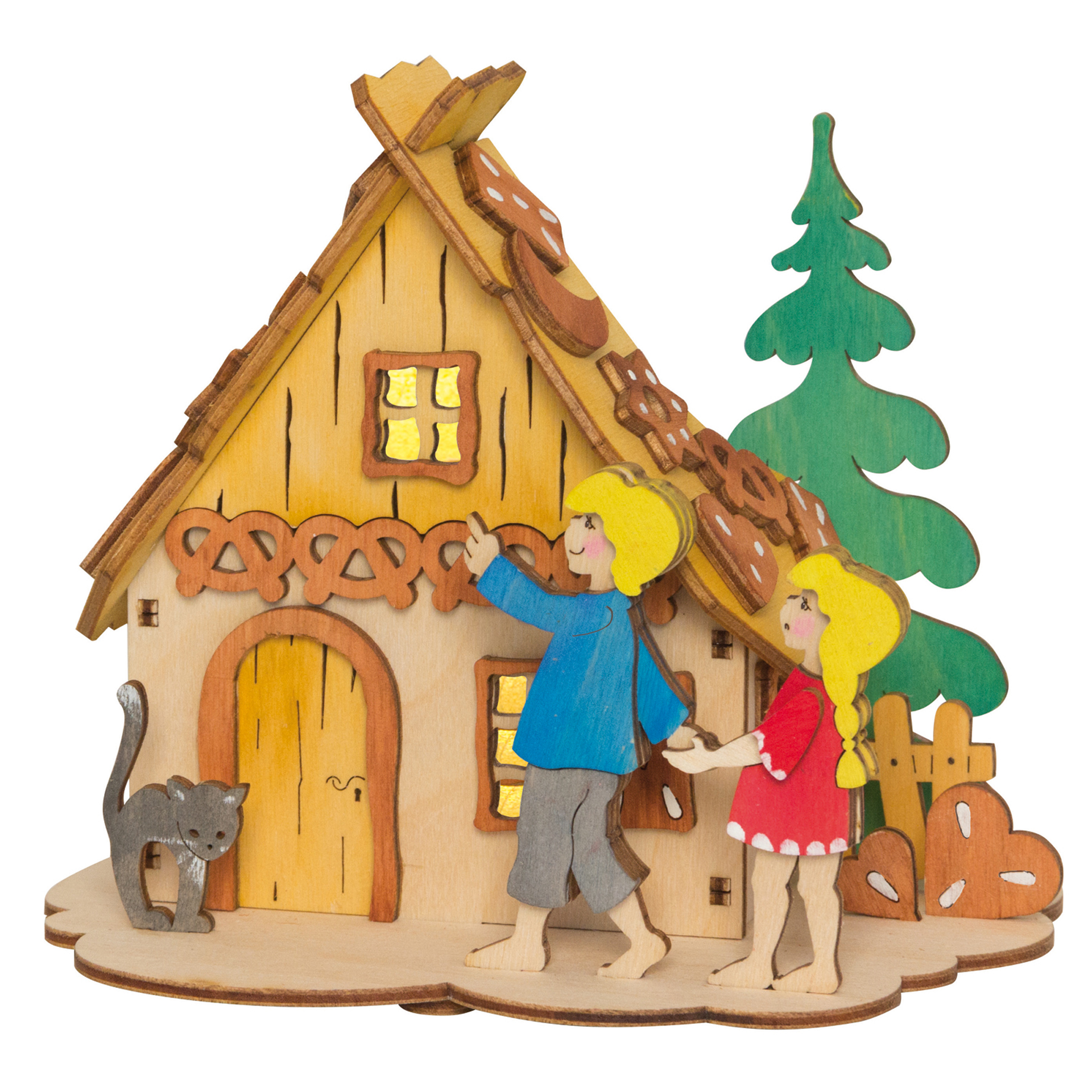 Bastelset Teelichthalter Hänsel & Gretel
