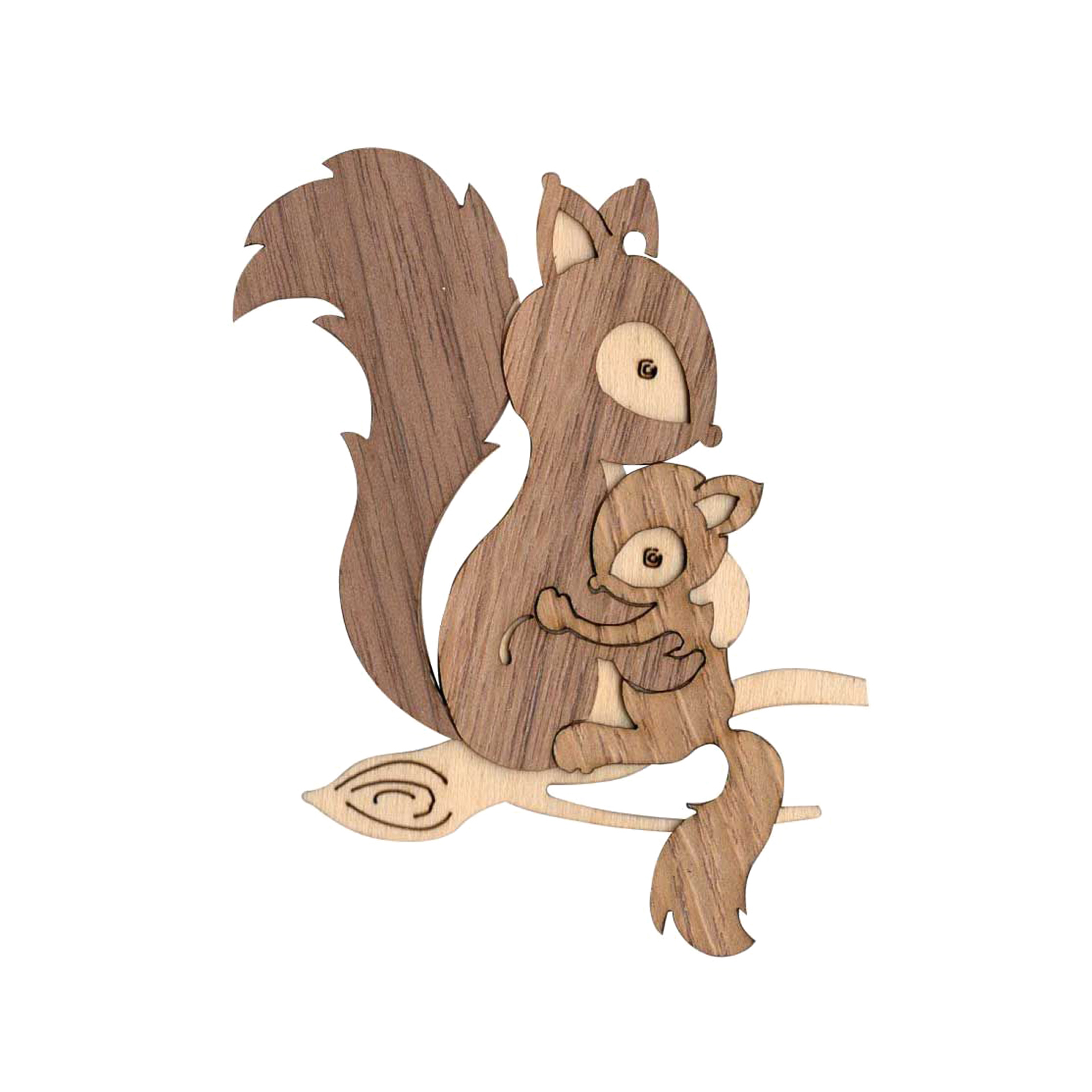 Baumschmuck Eichhörnchen mit Kind