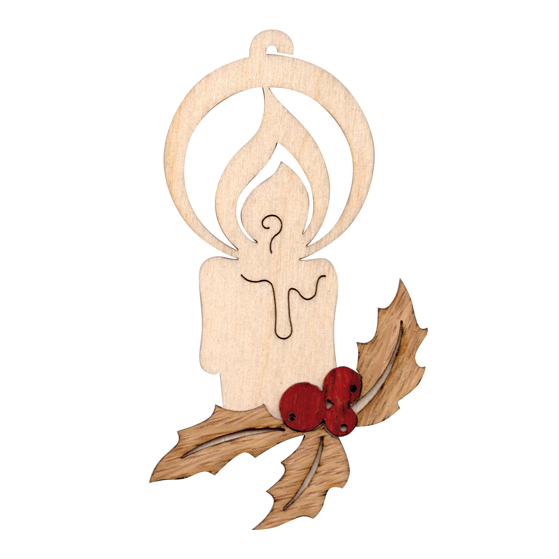Baumschmuck Kerze an Zweig