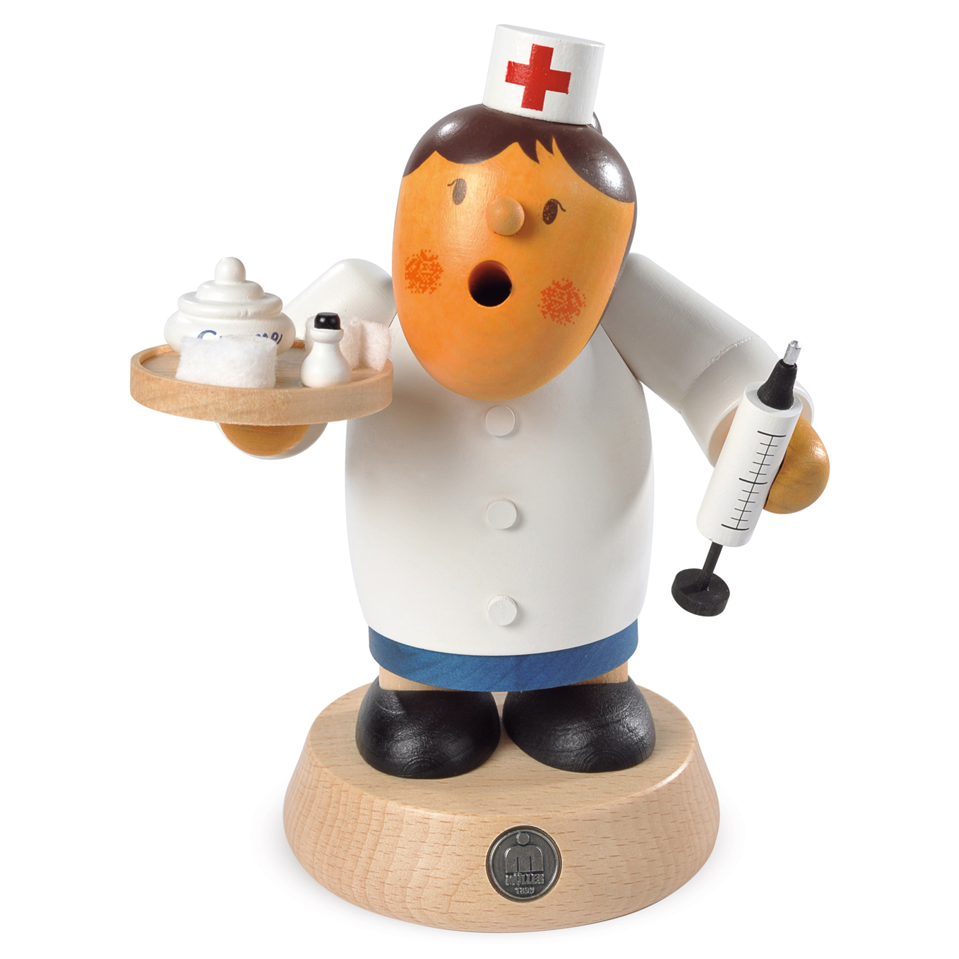 Rauchfigur Müllerchen Krankenschwester 