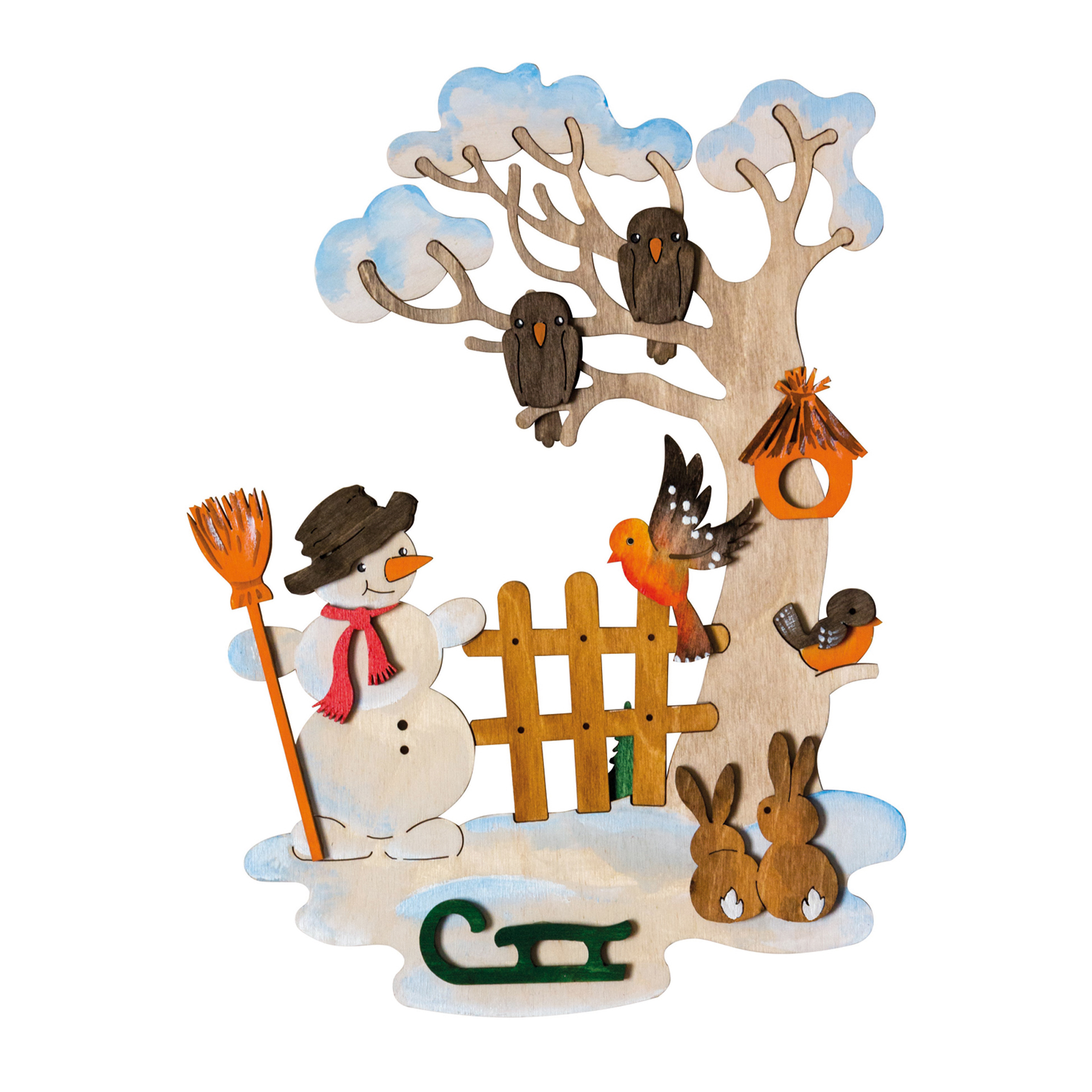 Bastelset Fensterbild Winter Bastelset Fensterbild Winter