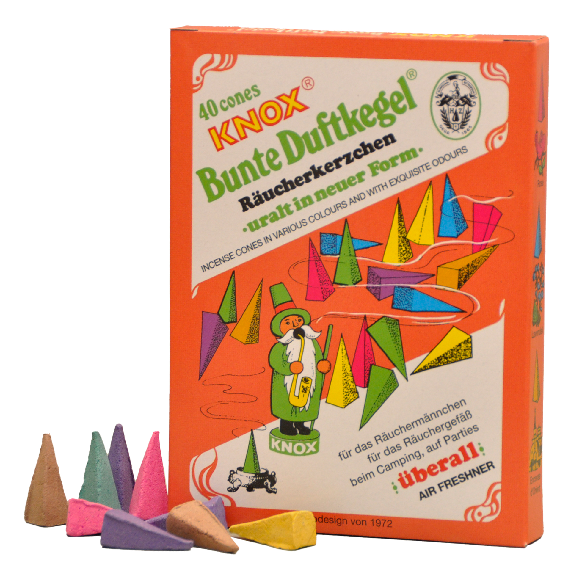 Knox Räucherkerzen Bunte Duftkegel Knox Räucherkerzen Bunte Duftkegel