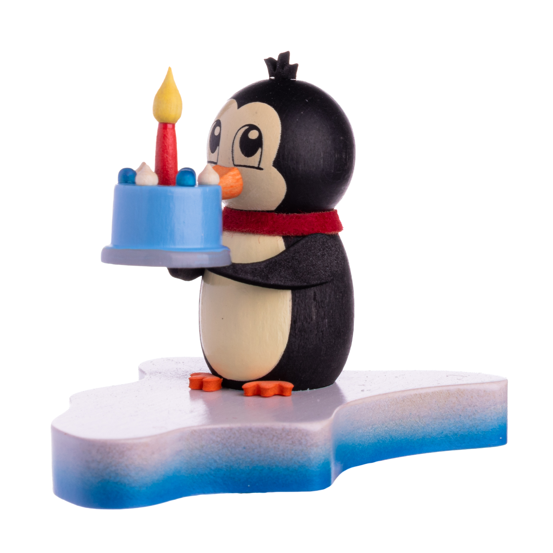Pinguin auf Eisscholle "Happy Birthday"