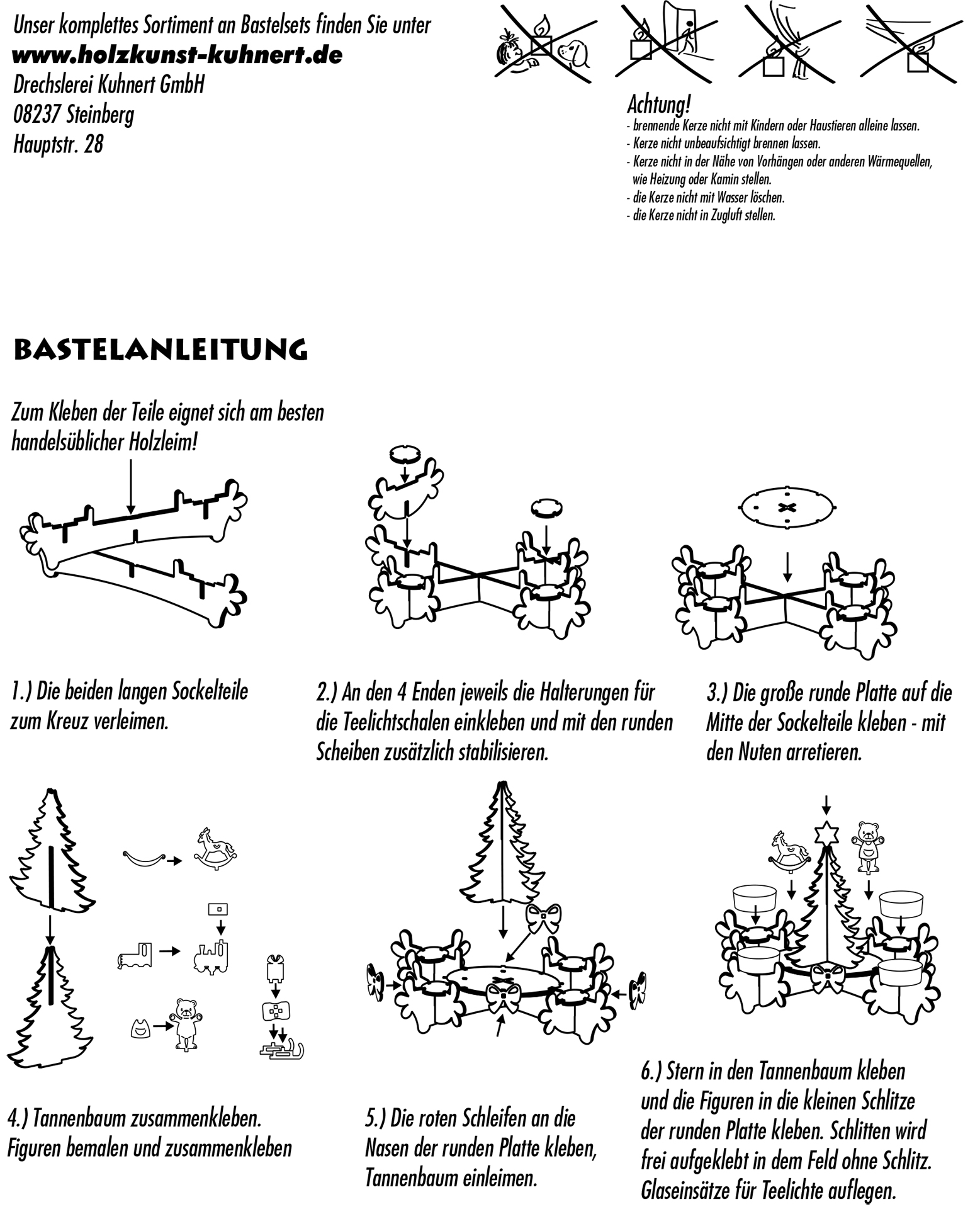 Bastelset Adventsleuchter