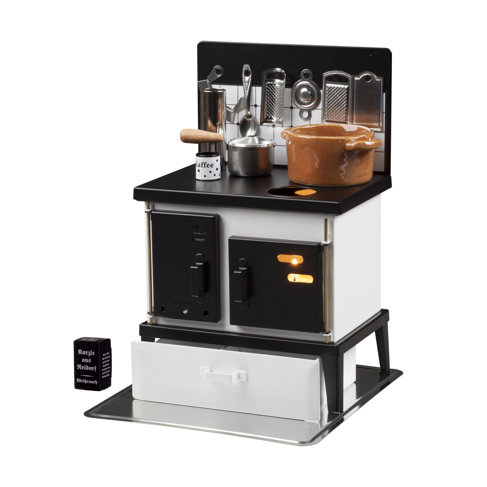 Küchenherd weiß/schwarz Küchenherd weiß/schwarz