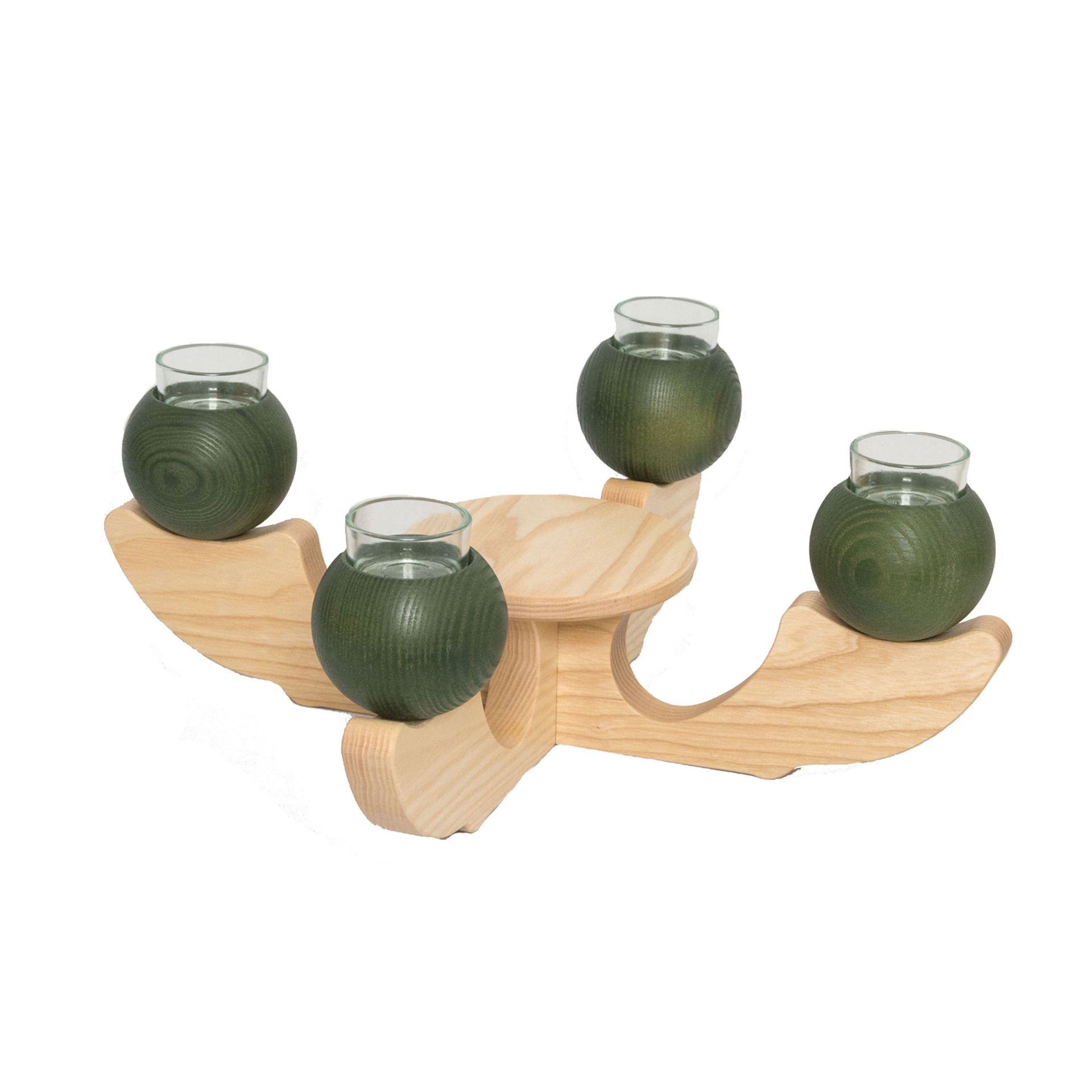 Tischleuchter 4-armig, grün Tischleuchter 4-armig, grün