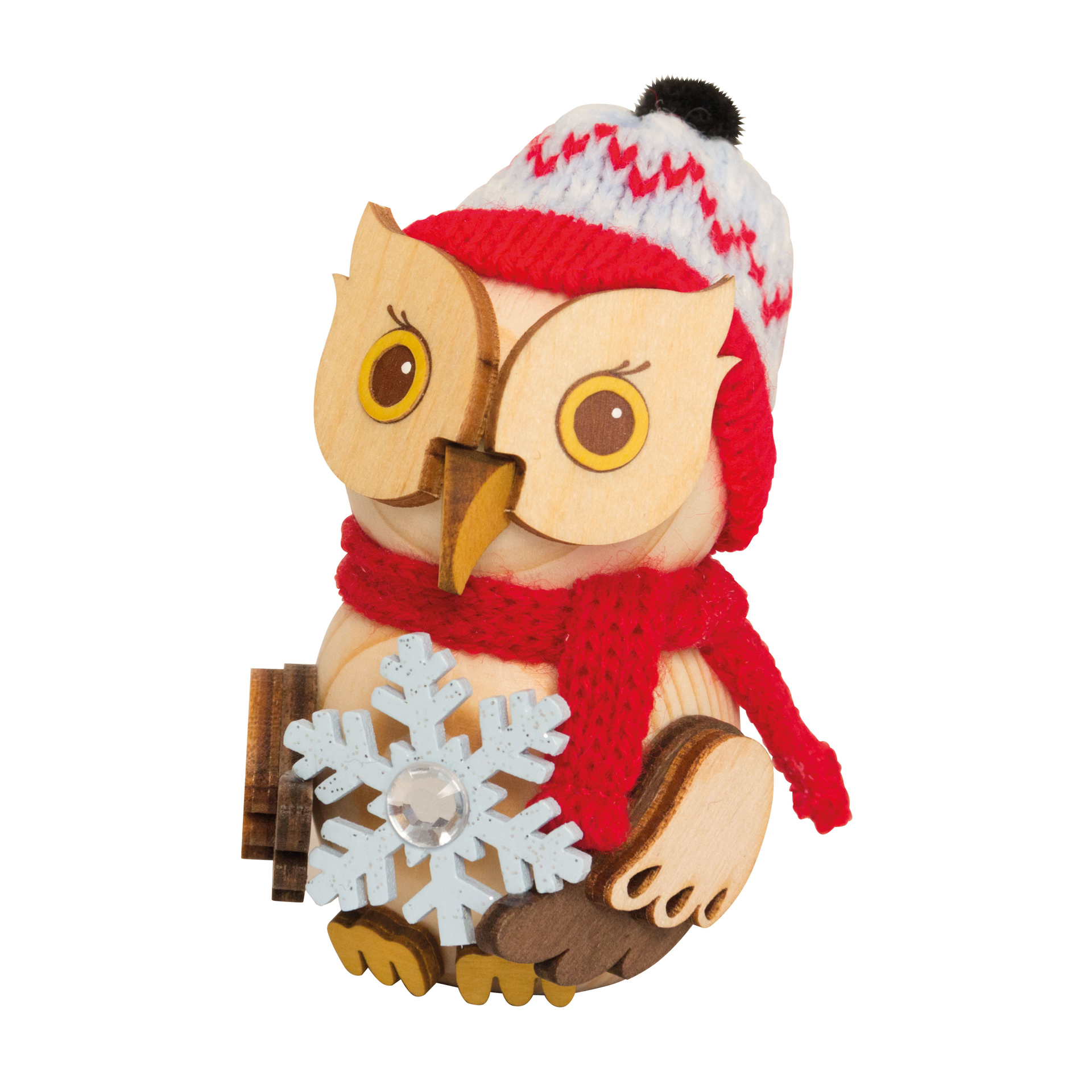 MINI Eule mit Schneekristall