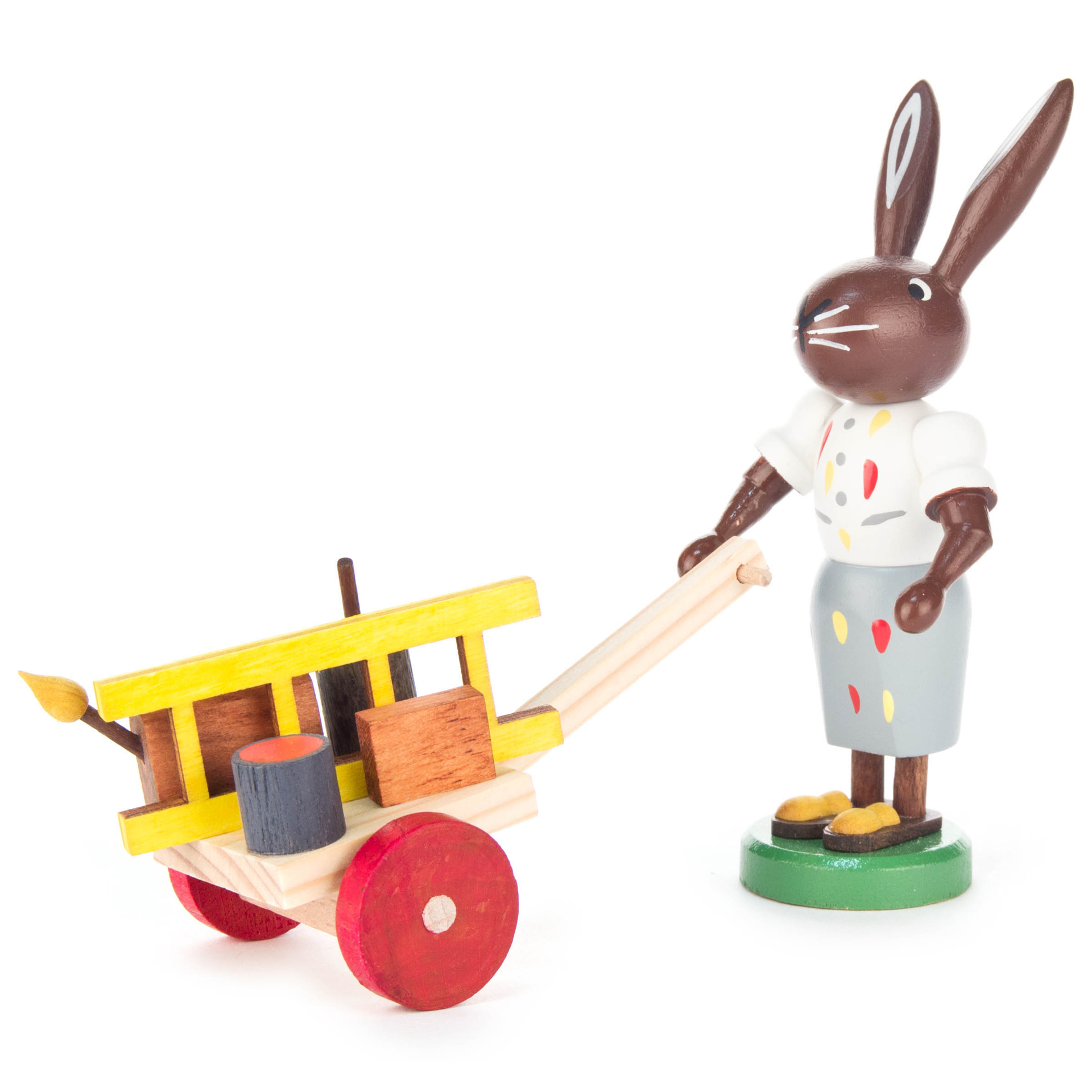 Hase Maler mit Karre 
