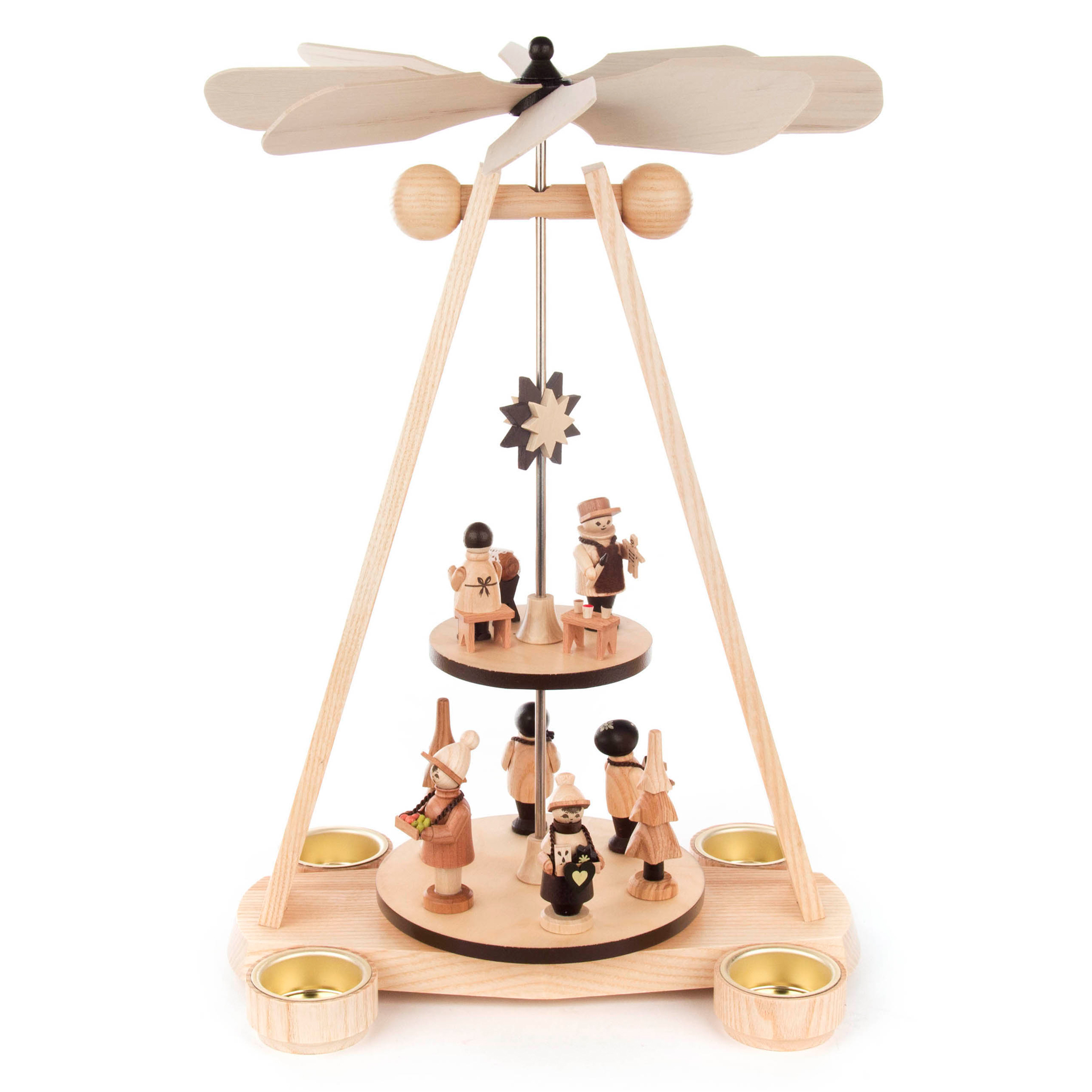 Pyramide Spielwarenmacher, für Teelichte