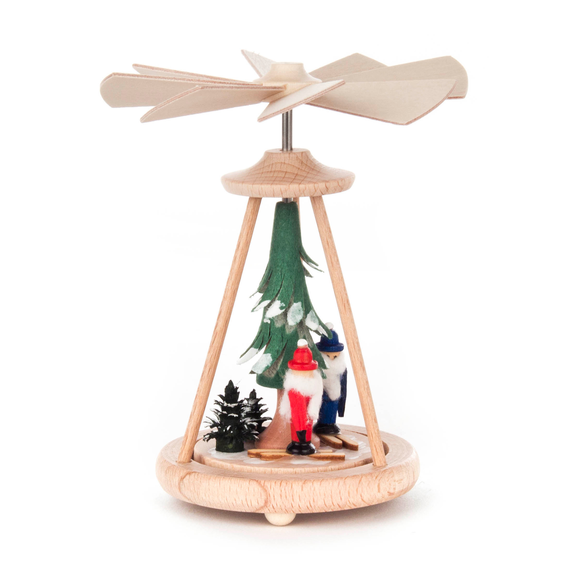 Mini Pyramide Schneeschuhfahrer, Wärmespiel