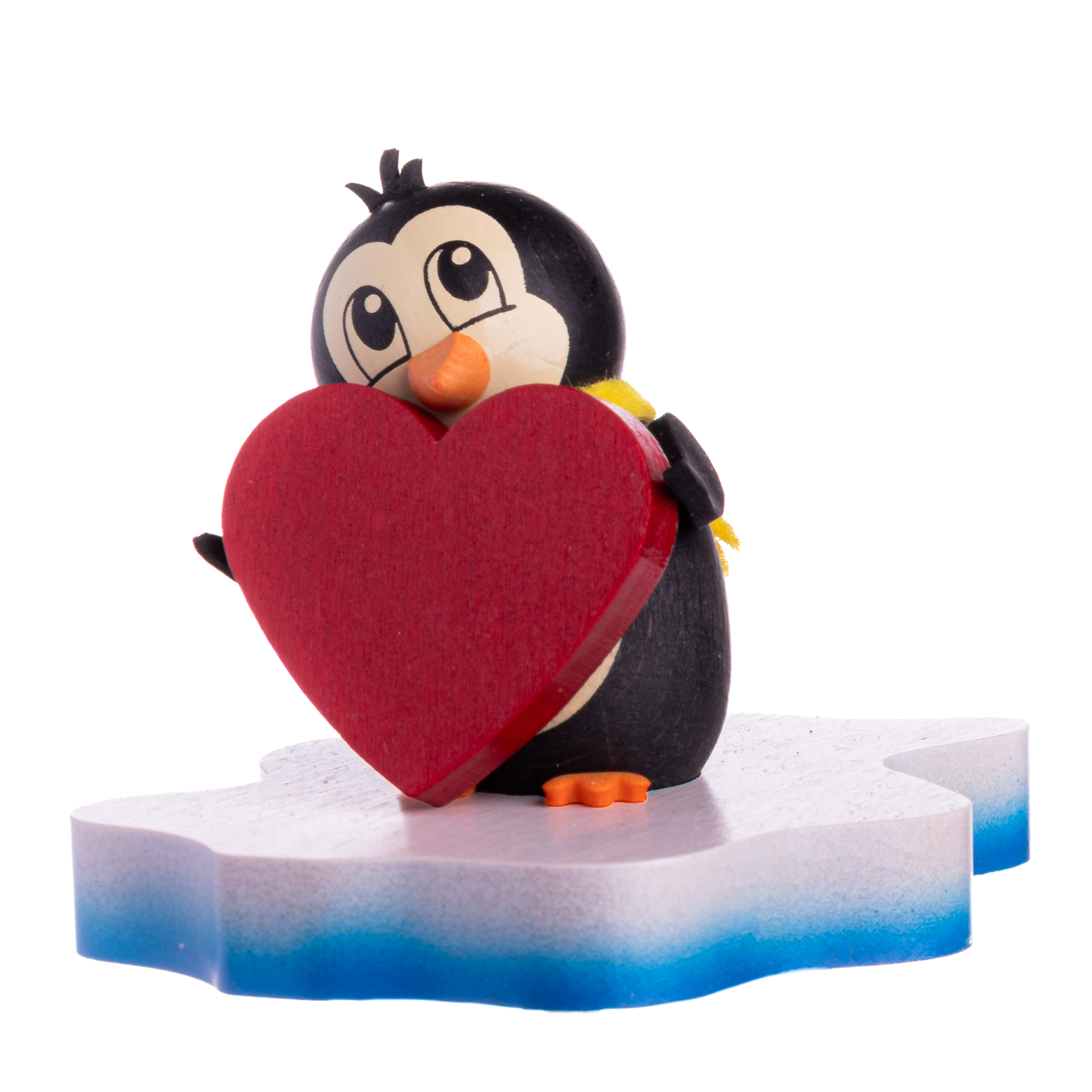 Pinguin auf Eisscholle "In love"
