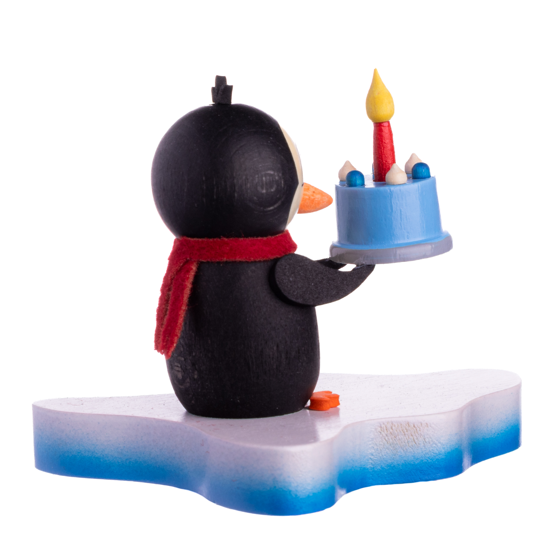Pinguin auf Eisscholle "Happy Birthday"
