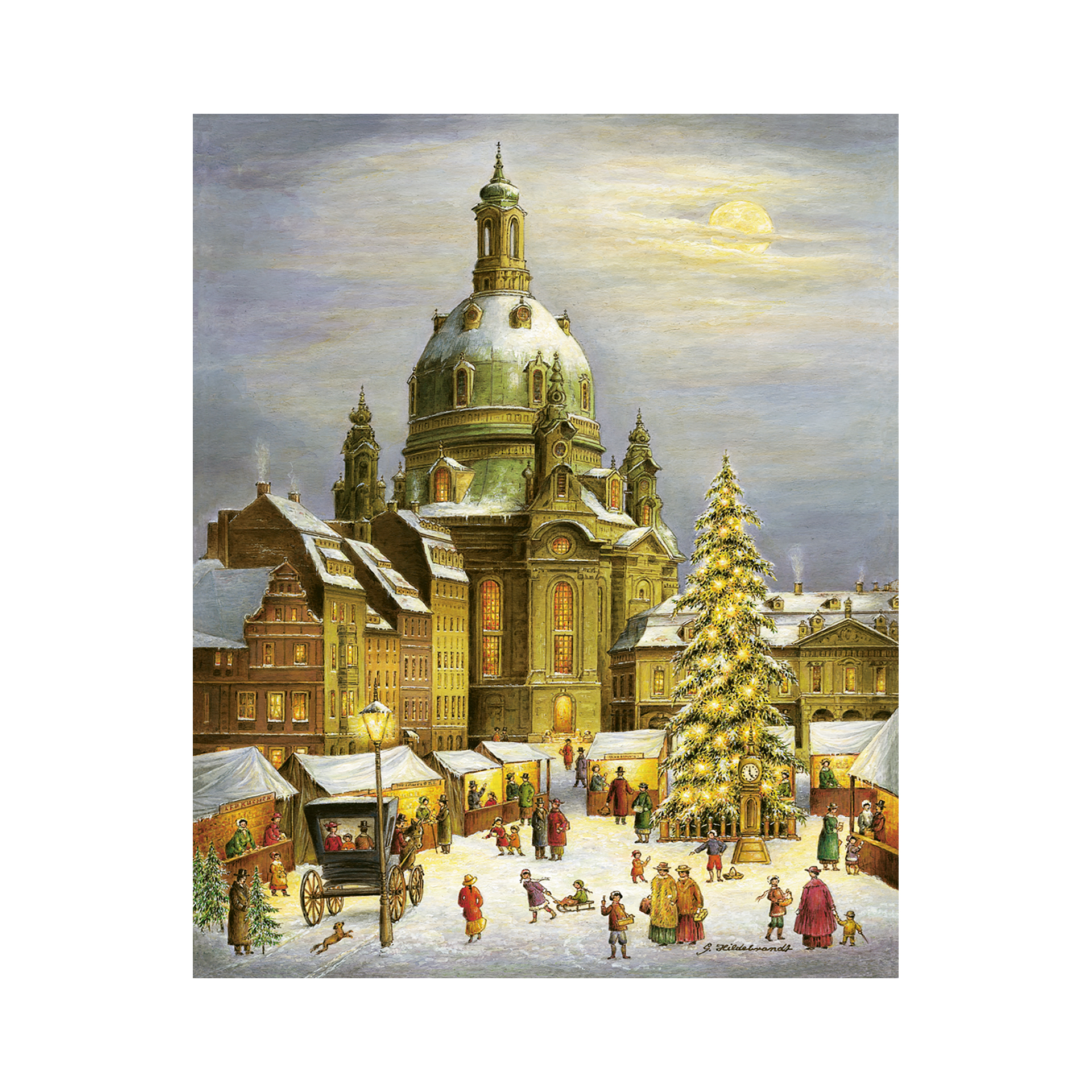 Adventskalender Dresden Frauenkirche Winter
