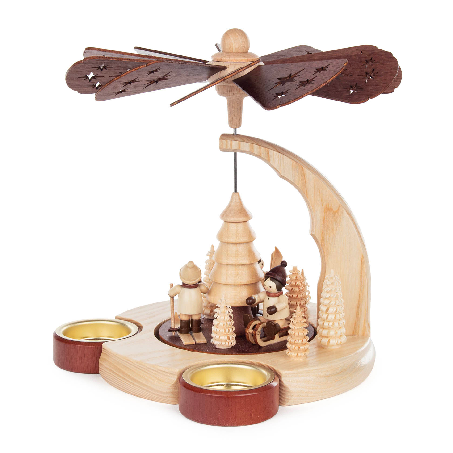 Pyramide Winterkinder, für Teelichte Pyramide Winterkinder, für Teelichte