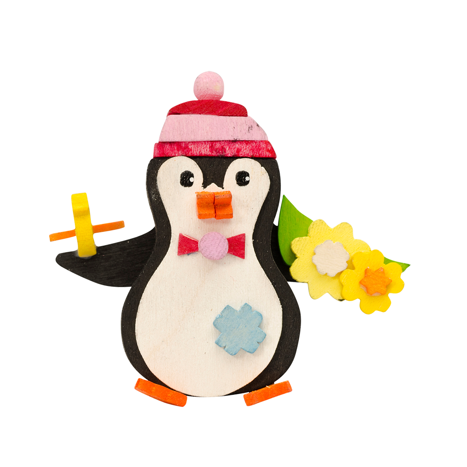 Baumschmuck Pinguin mit Vogel 