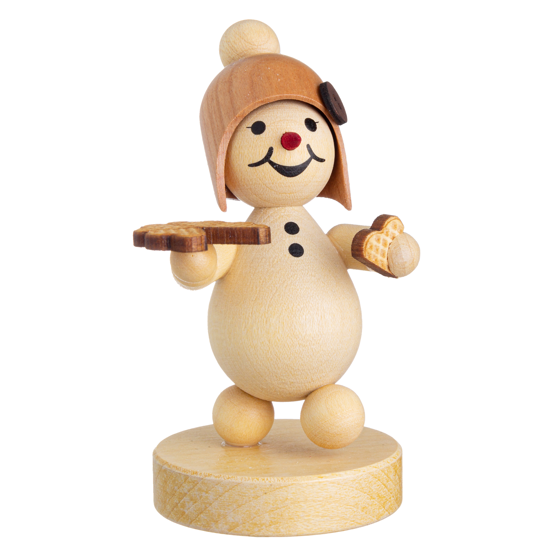 Schneemädchen mit Waffel Schneemädchen mit Waffel