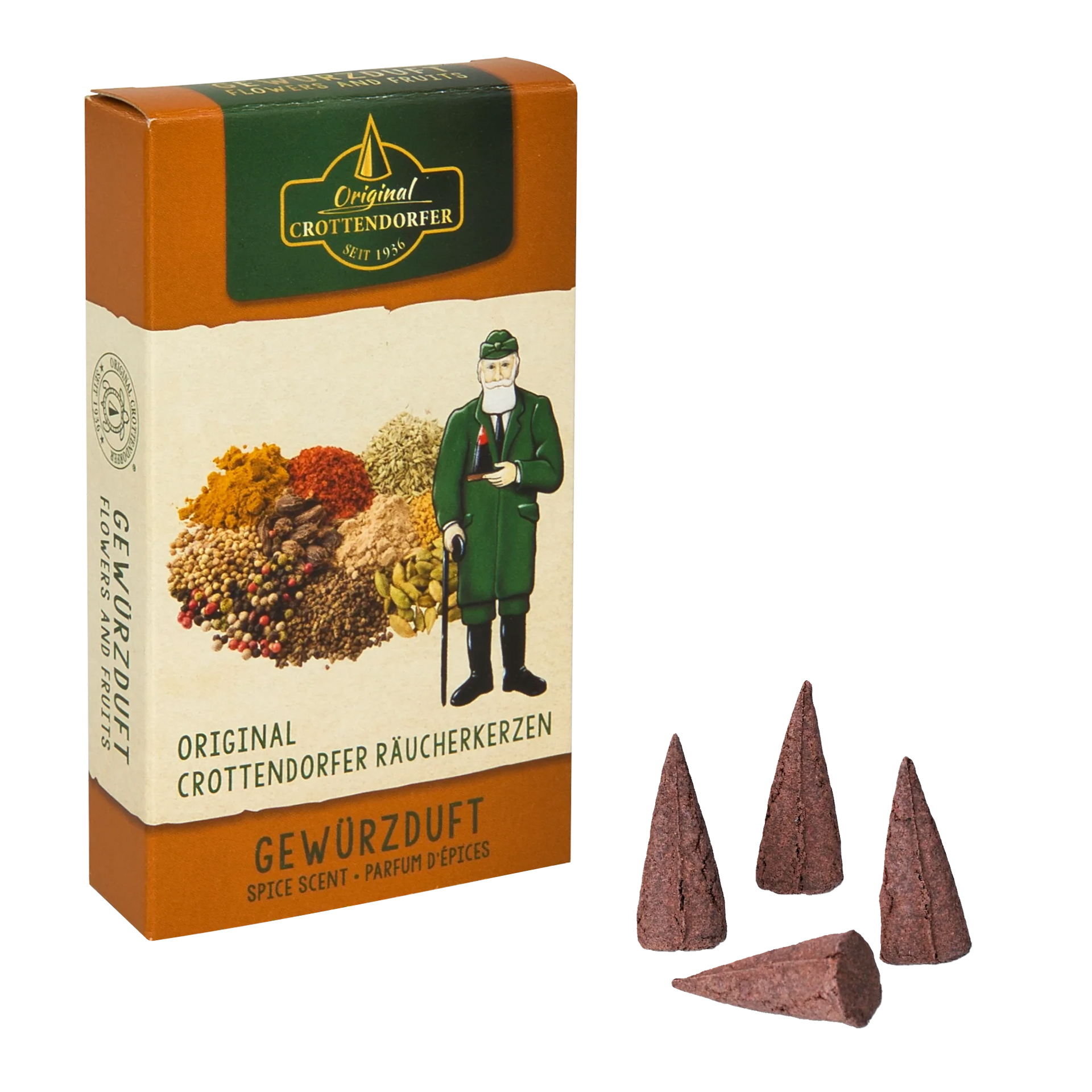 Original Crottendorfer Räucherkerzen Gewürzduft