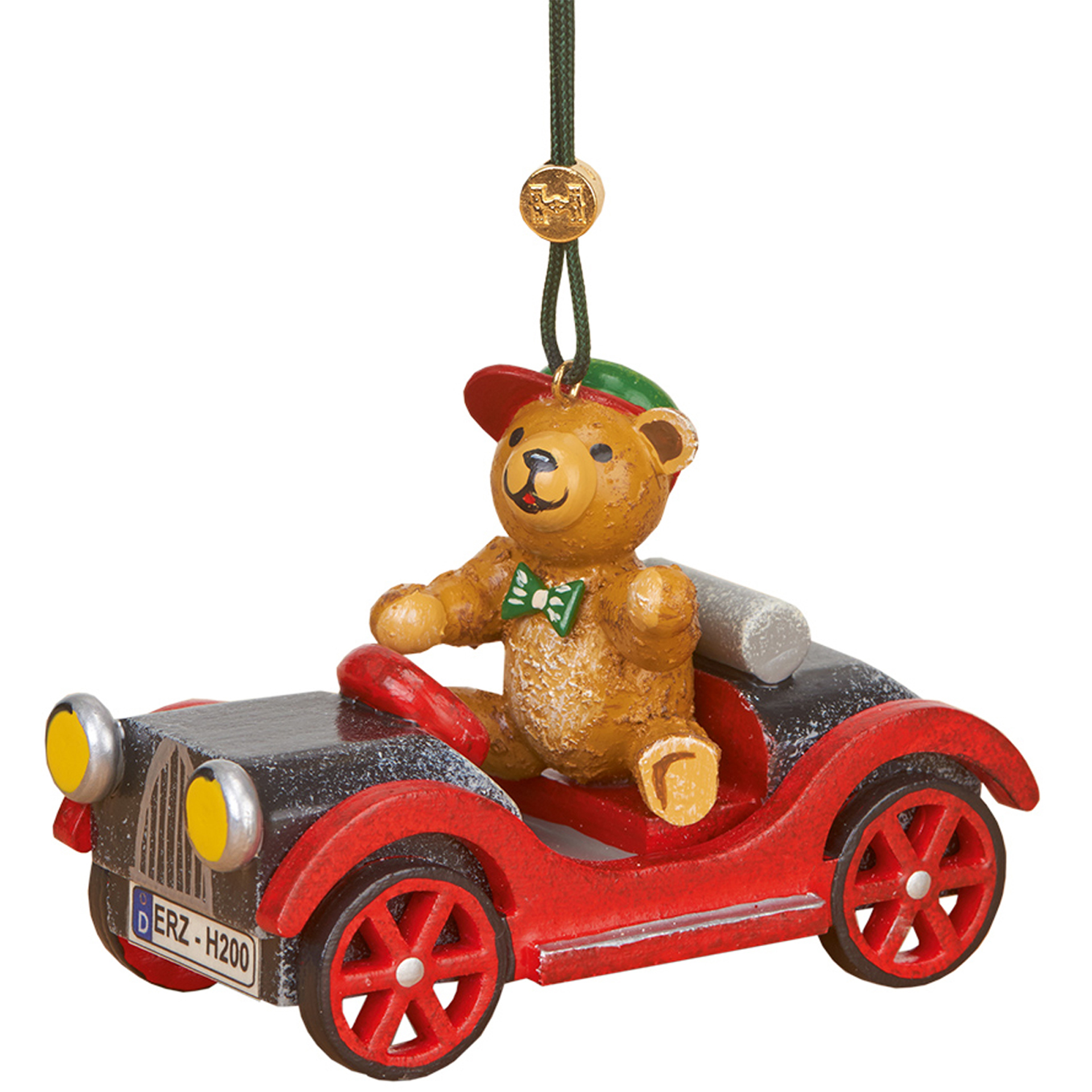 Baumschmuck Auto mit Teddy